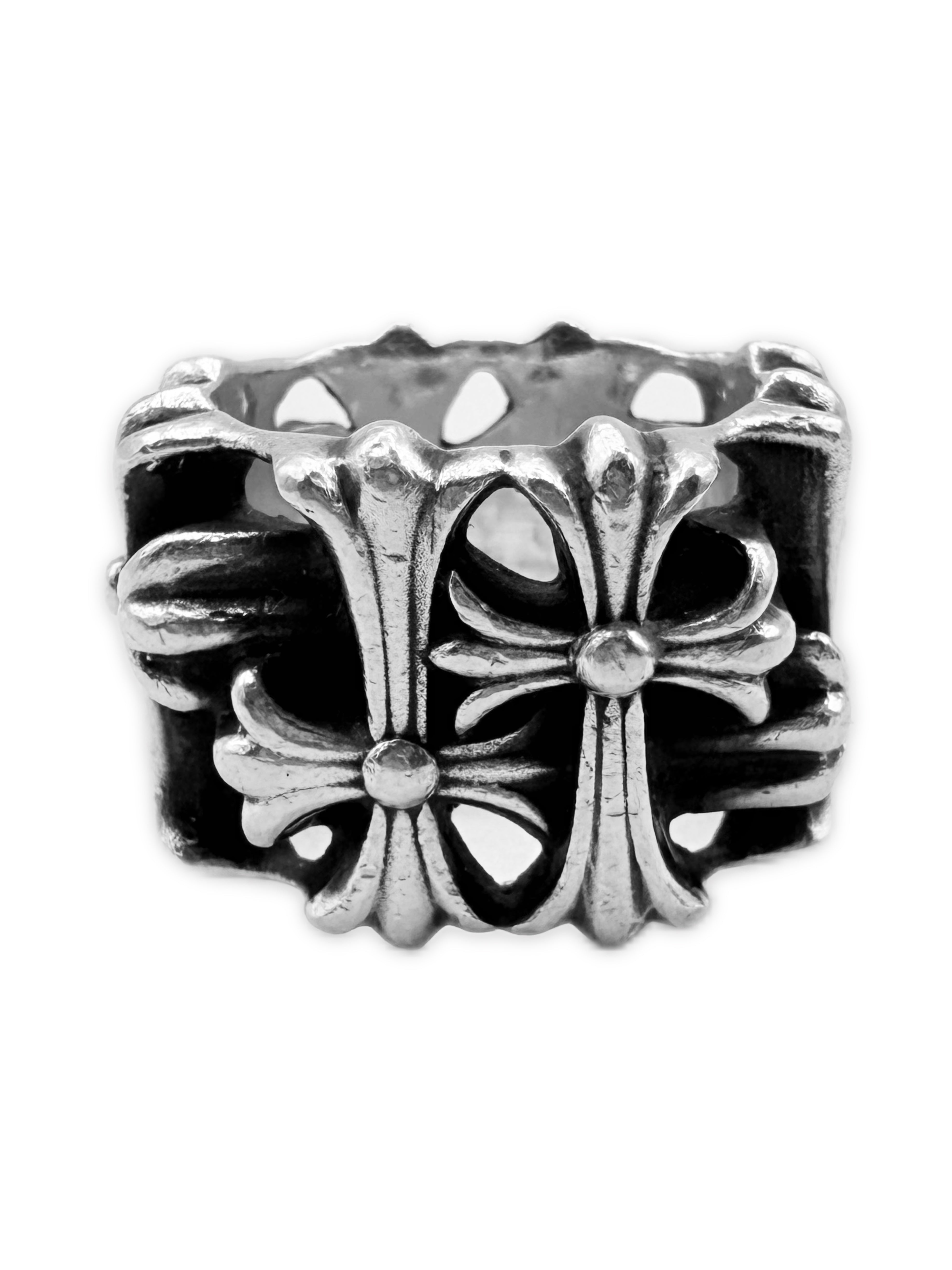 Chrome Hearts Square Cemetery Cross .925 Silver Ring