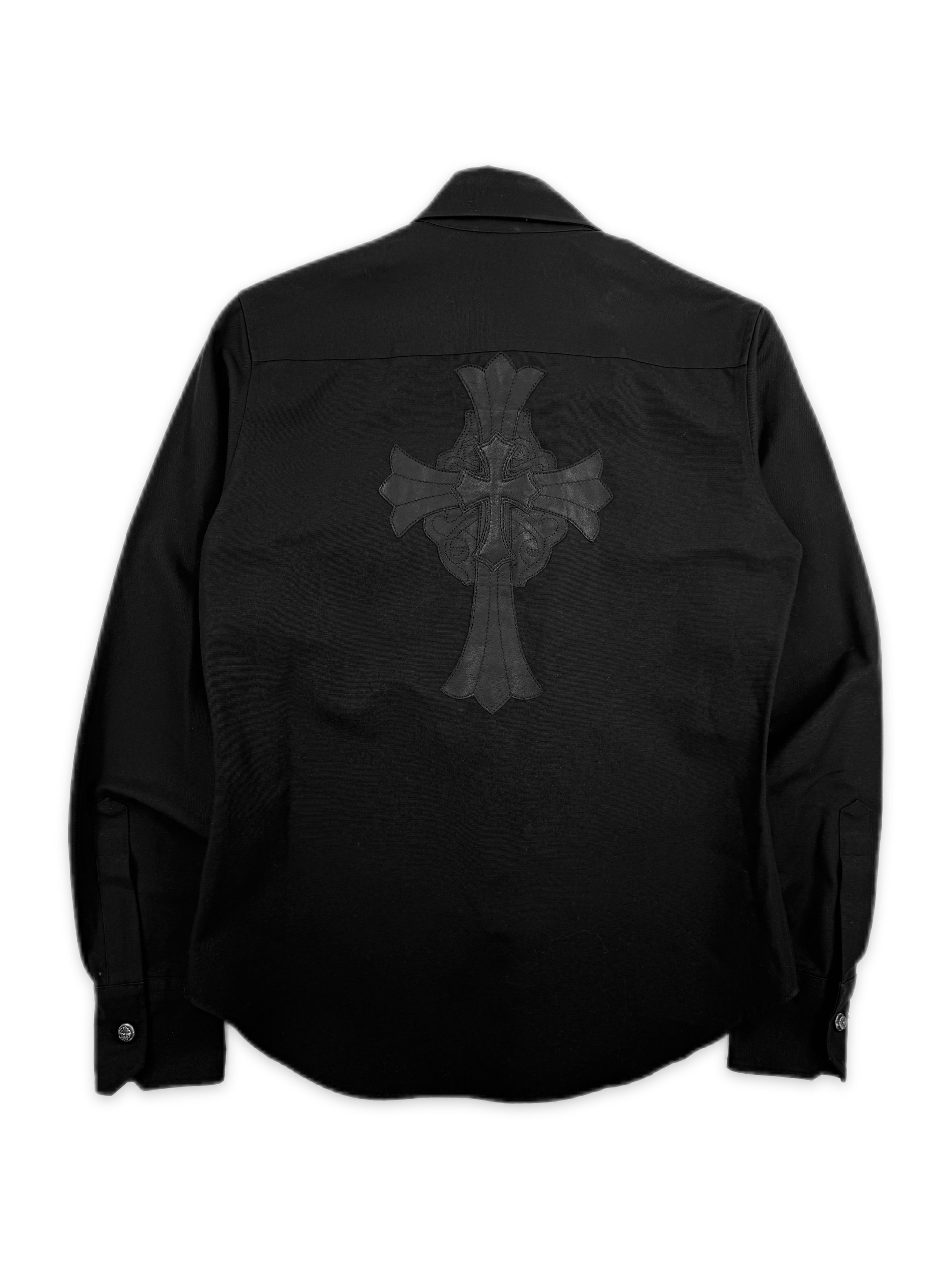 Chrome Hearts United Arrows Double Cross Patch Oval Button Work Shirt