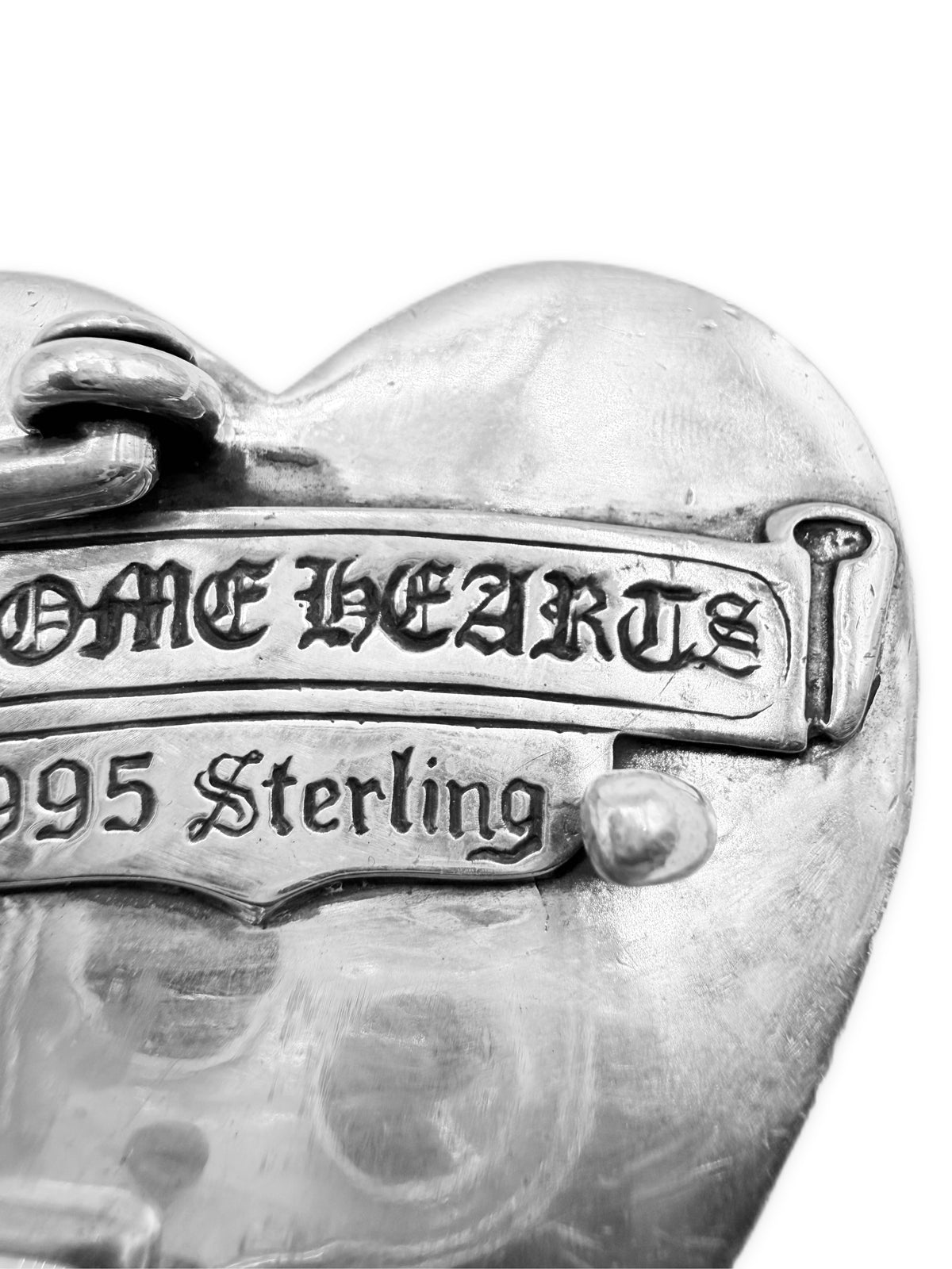 Chrome Hearts 1 inch Heart .925 Silver Belt Buckle