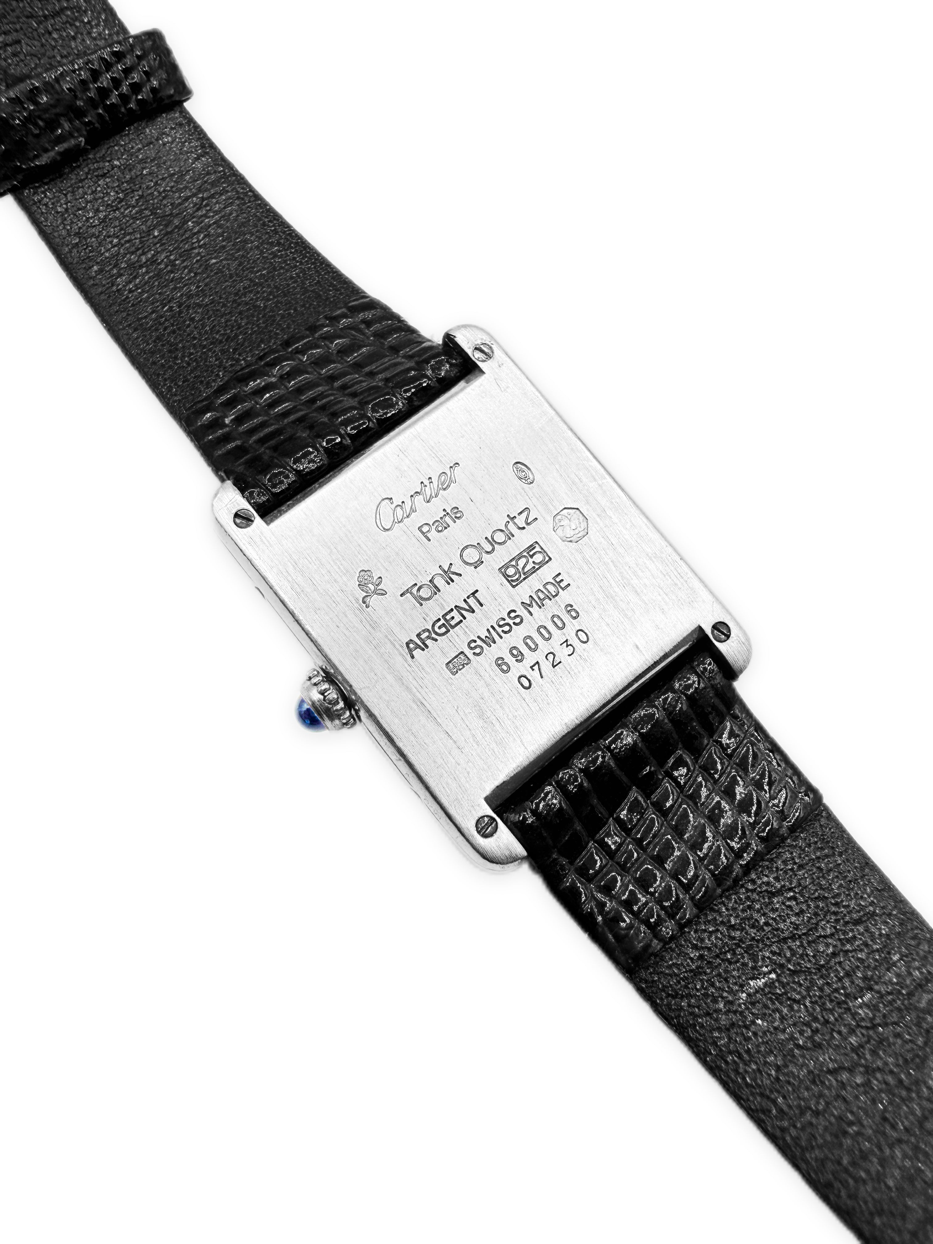 Cartier Tank Must De Roman Dial Re 690006 Sapphire Watch