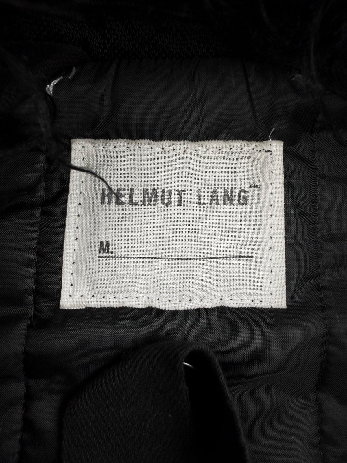 AW99 Helmut Lang Ballistic Astro Fur Black Nylon Bondage Vest