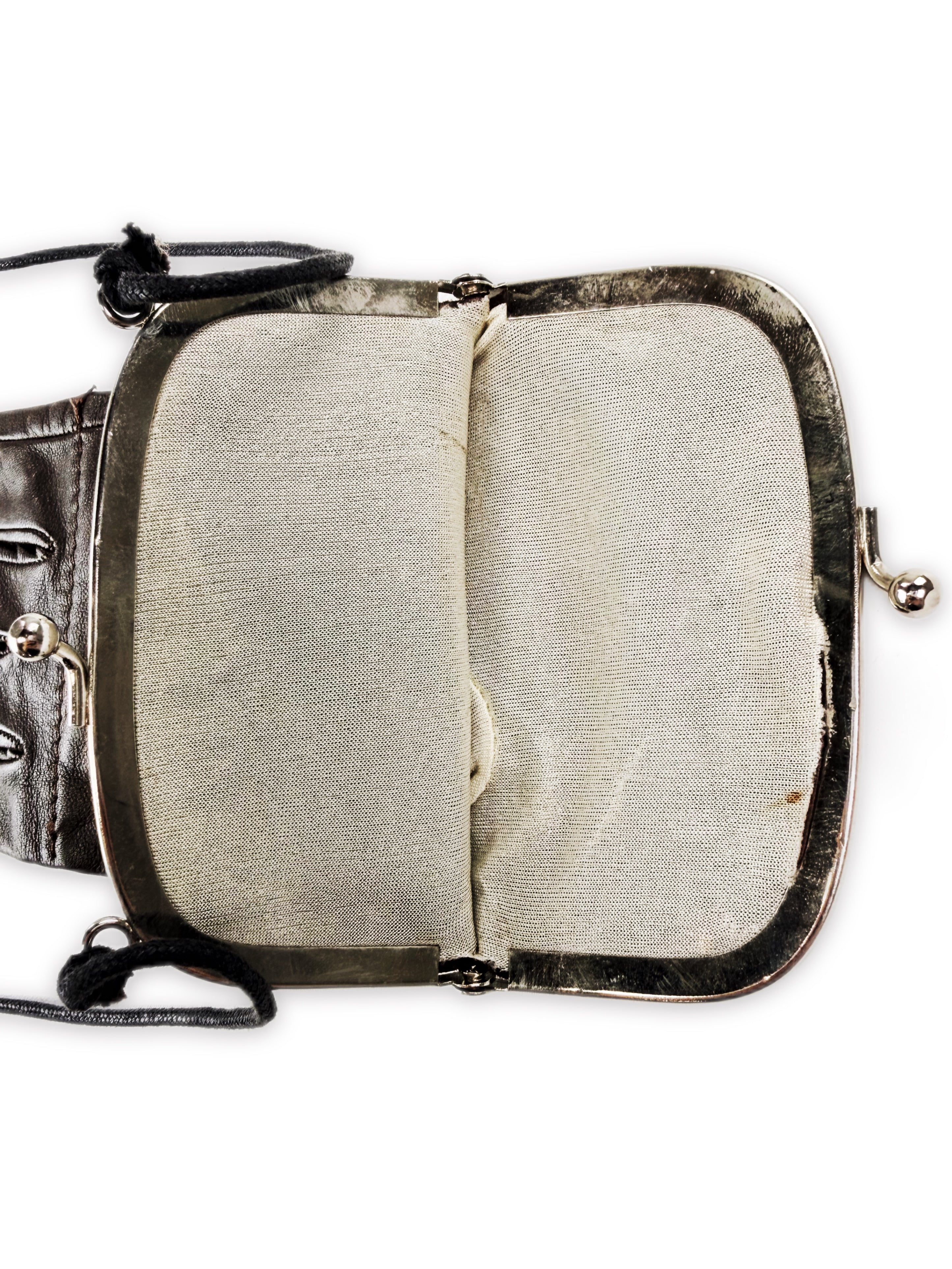 AW98 Maison Margiela Artisanal 0 Brown Leather Glove Handbag