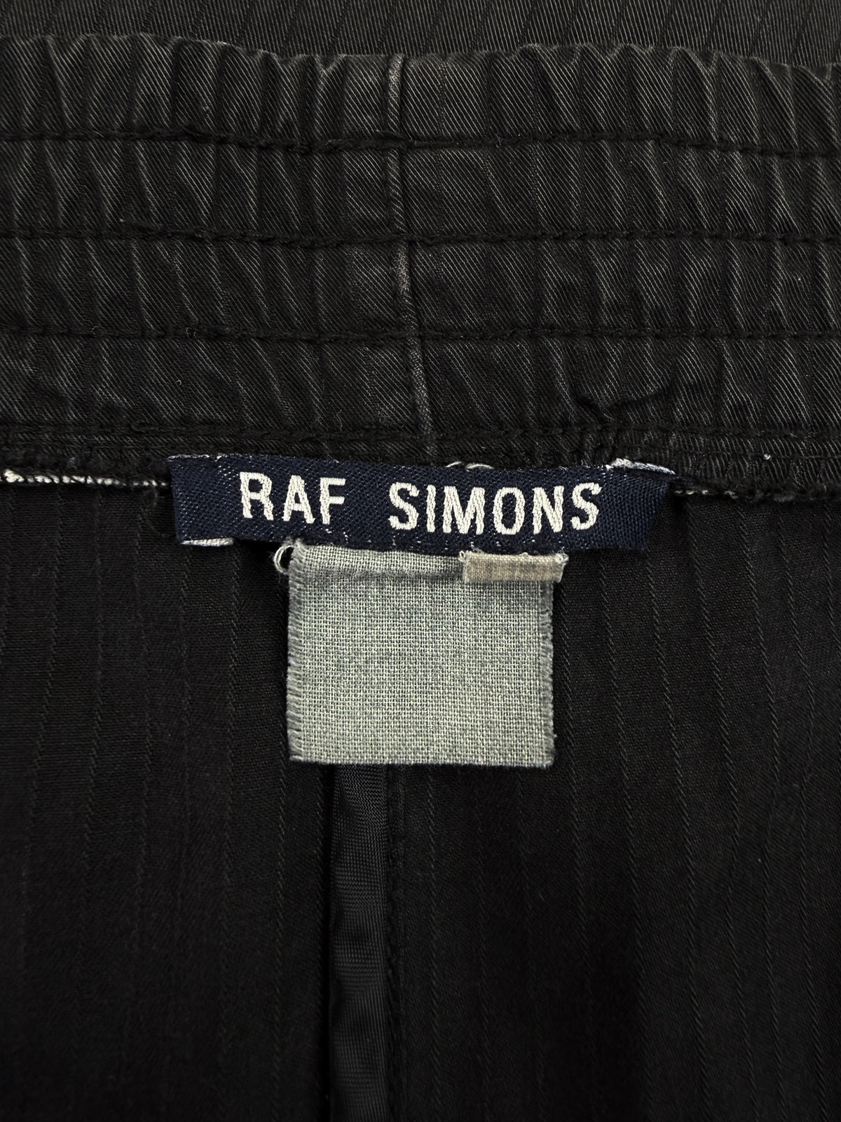 SS98 Raf Simons Wide Leg Elasticated Grey Velcro Pants