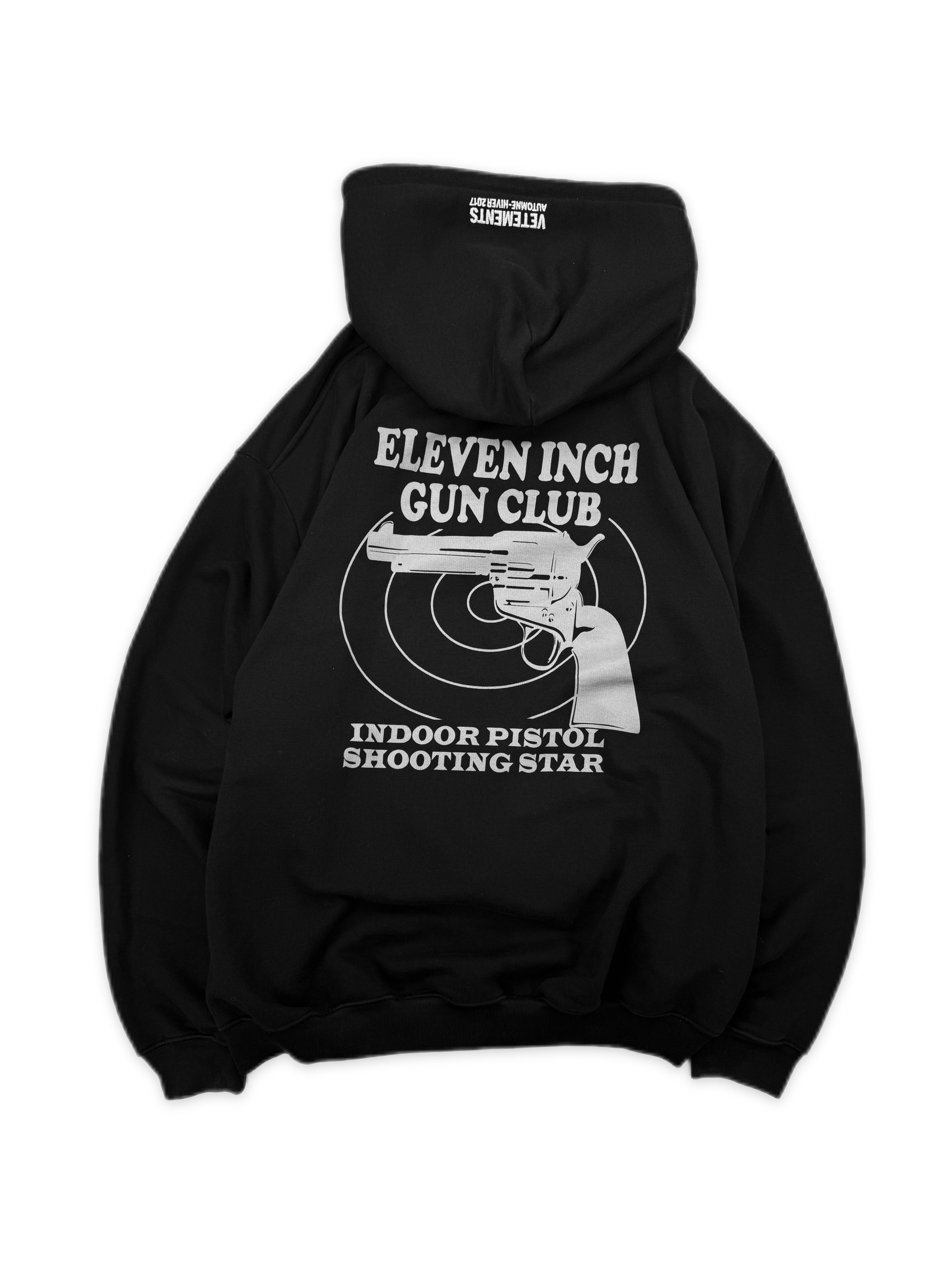 AW16 Vetements ‘Eleven Inch Gun Club’ Target Black Hoodie