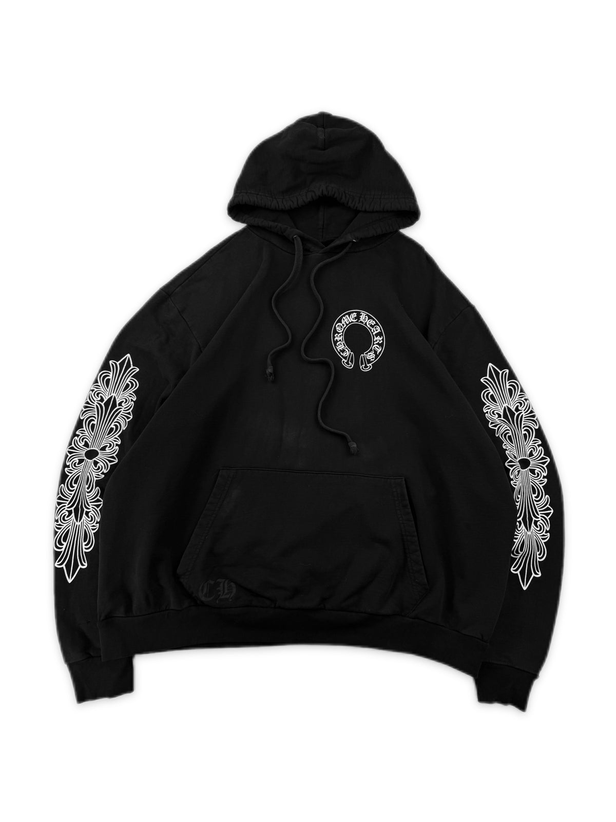 Chrome Hearts Floral Horse Shoe Black Hoodie