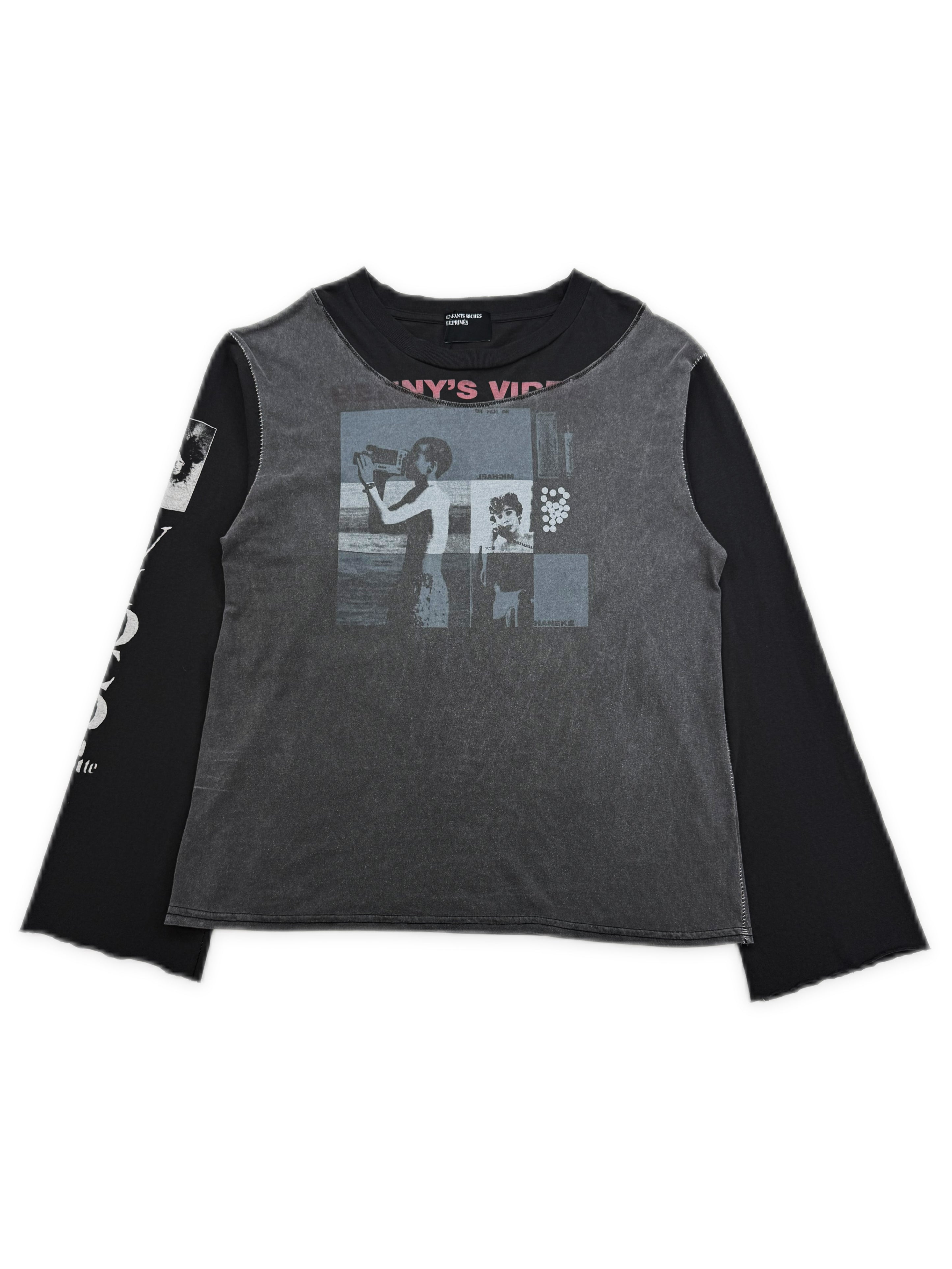 Enfants Riches Deprimes ‘Benny’s Video’ Patchwork Flared Long Sleeve Shirt