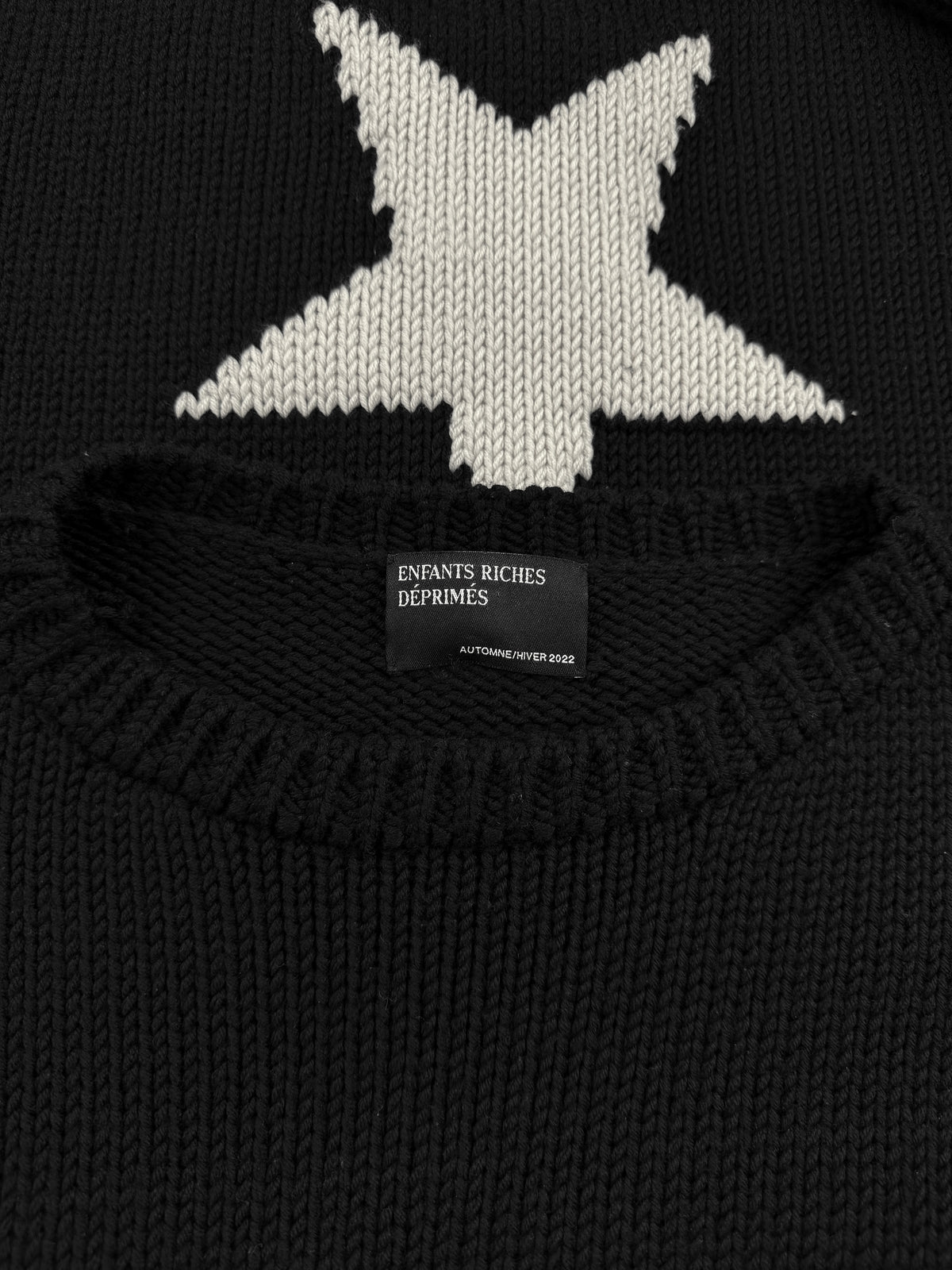 AW22 Enfants Riches Deprimes ‘Intarsia Star’ Wool Knit Sweater