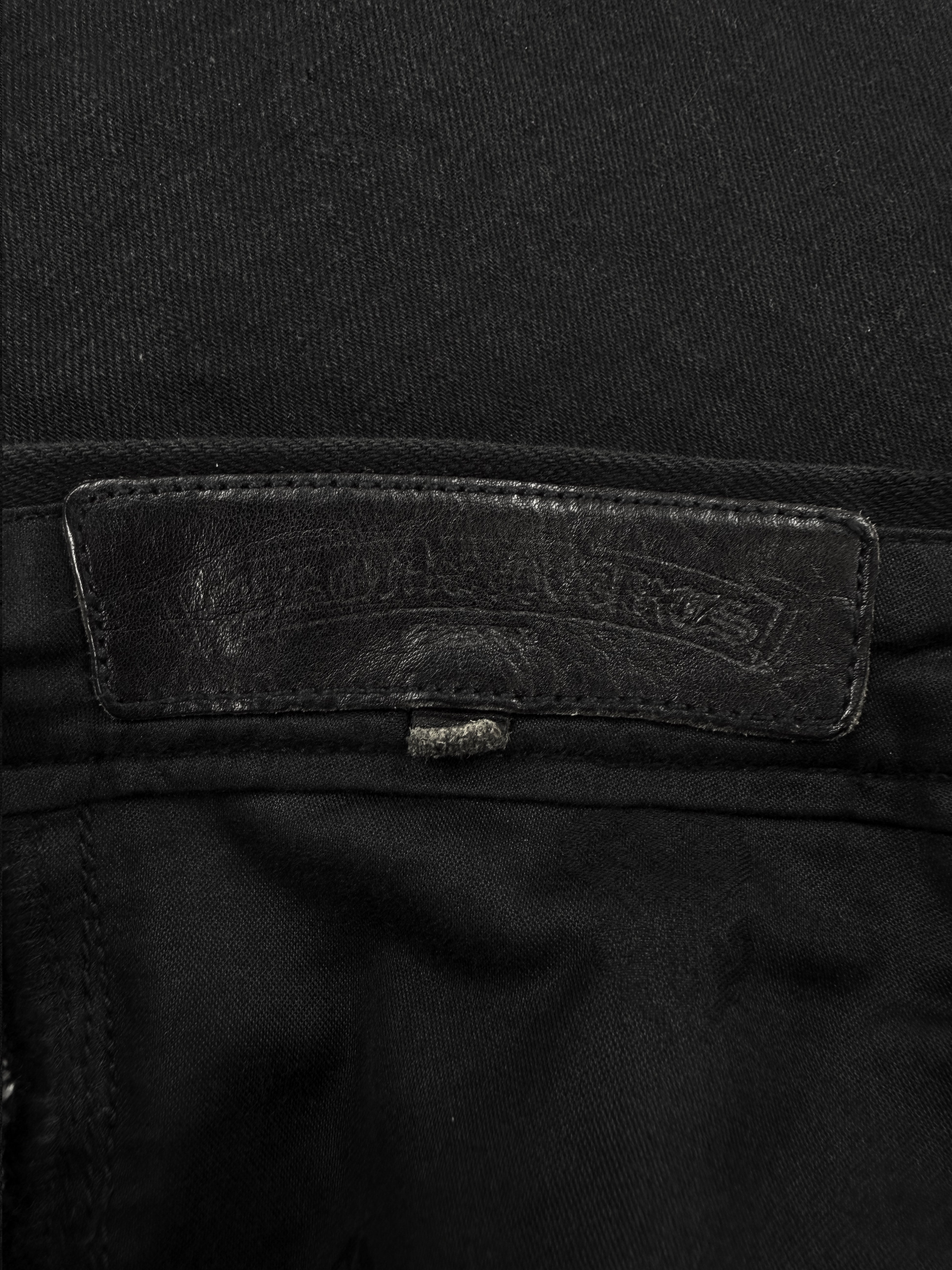 Chrome Hearts Flared Leg Black Long Denim Jeans