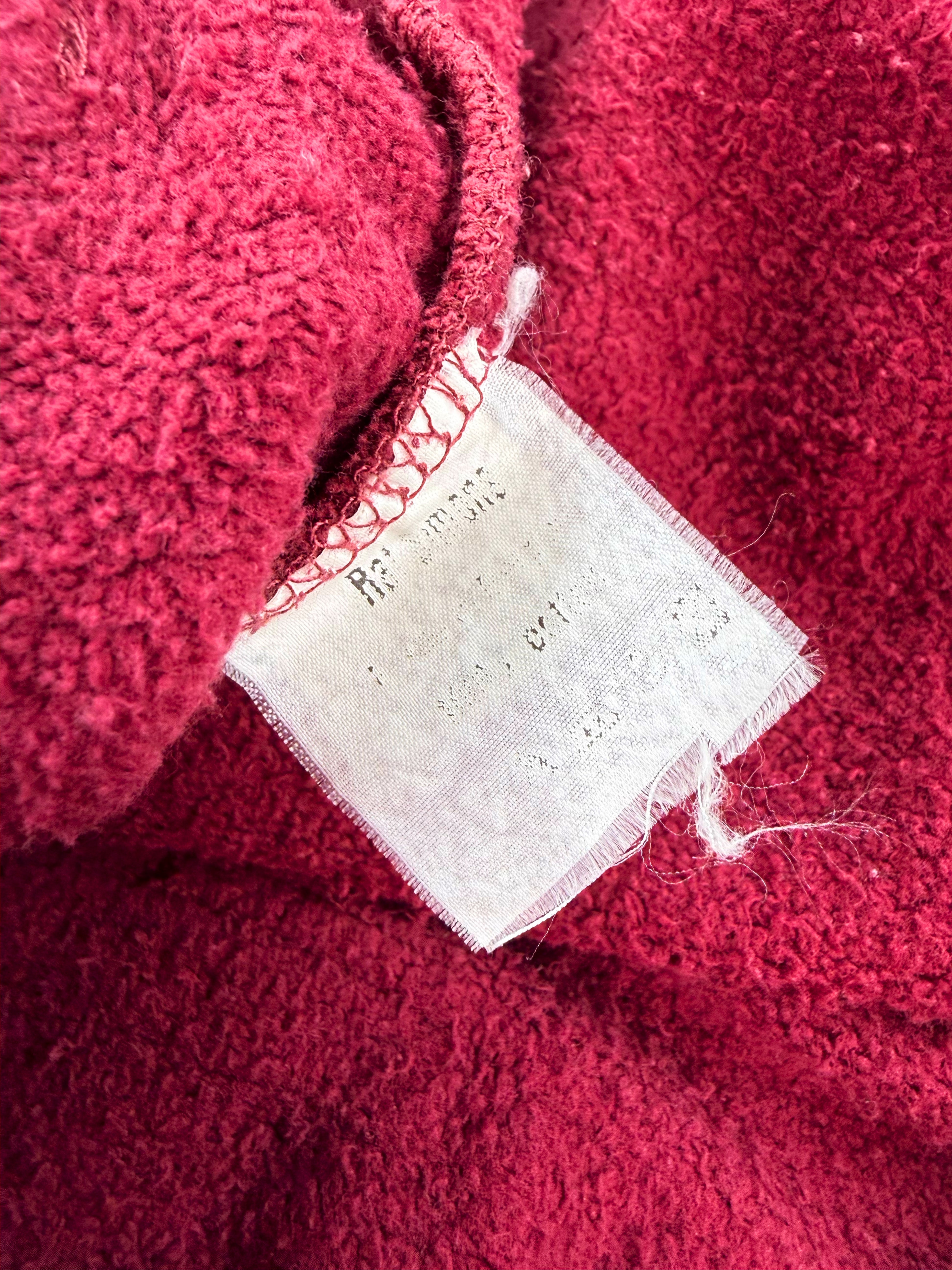 AW02 Raf Simons ‘Virginia Creeper’ Chest Logo Red Hoodie