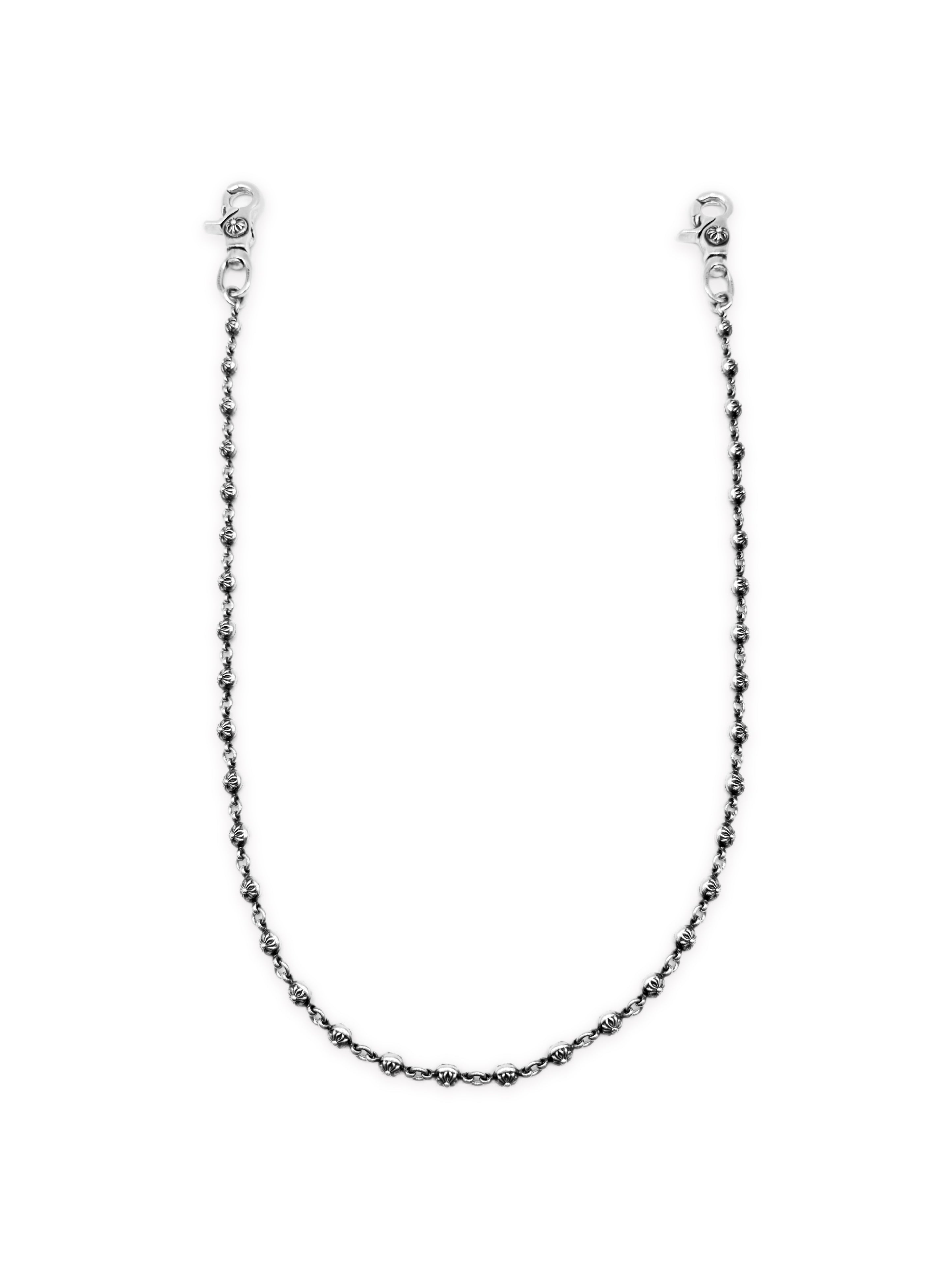 Chrome Hearts Crossball 36 Link Double Lobster Wallet Chain