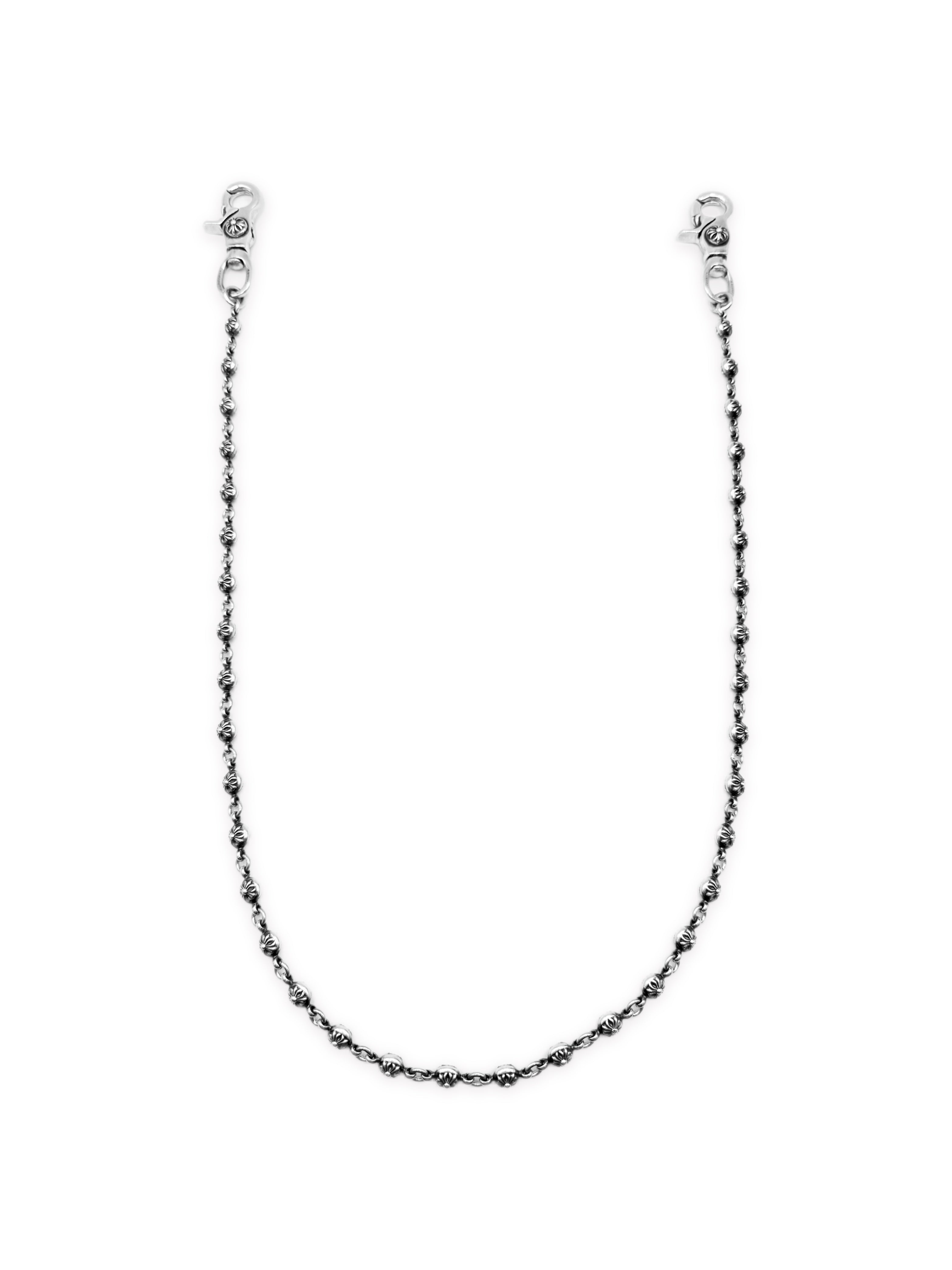 Chrome Hearts Crossball 36 Link Double Lobster Wallet Chain