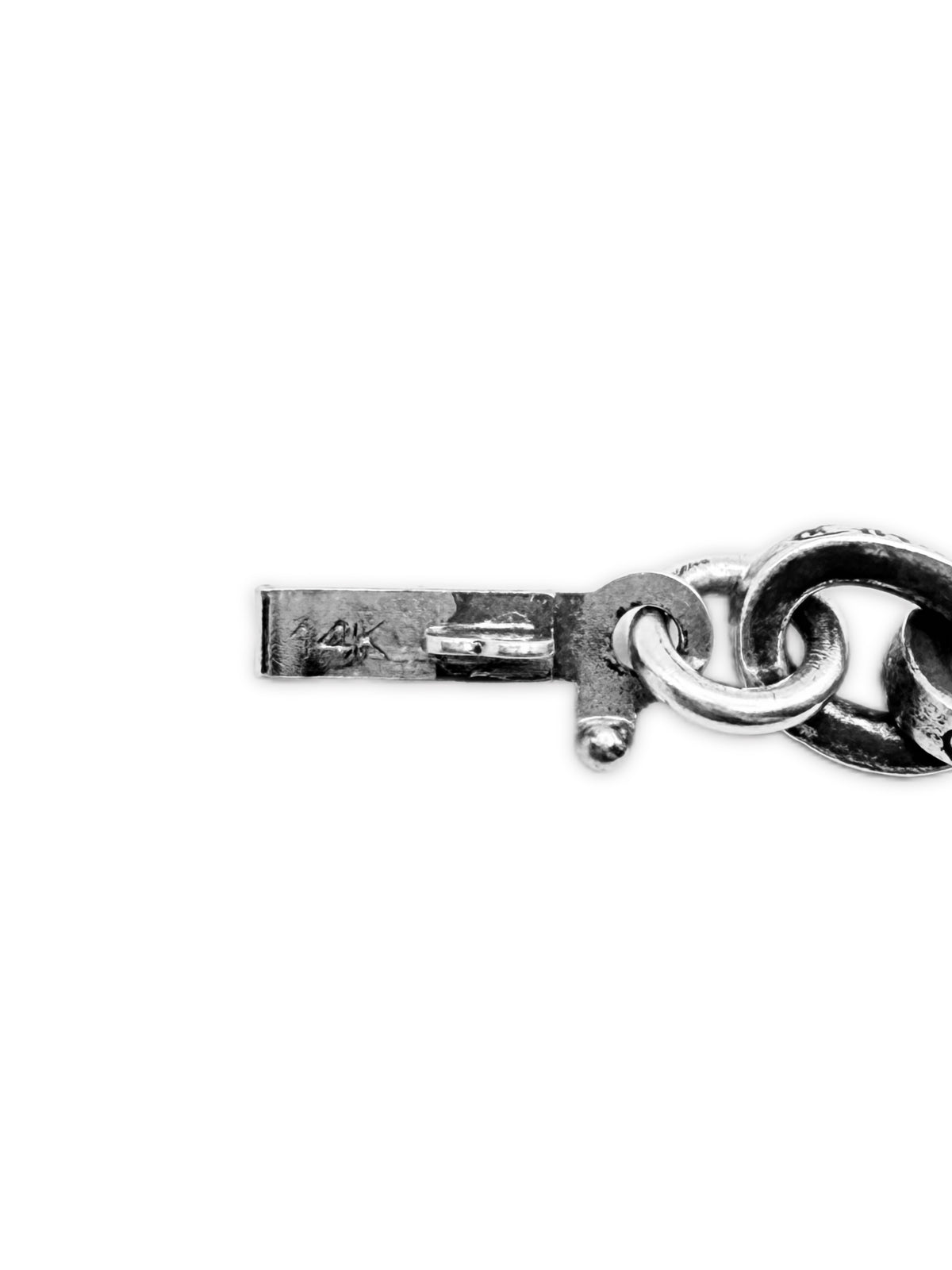 Chrome Hearts 7.5 in Paper Chain .925 Silver Bracelet