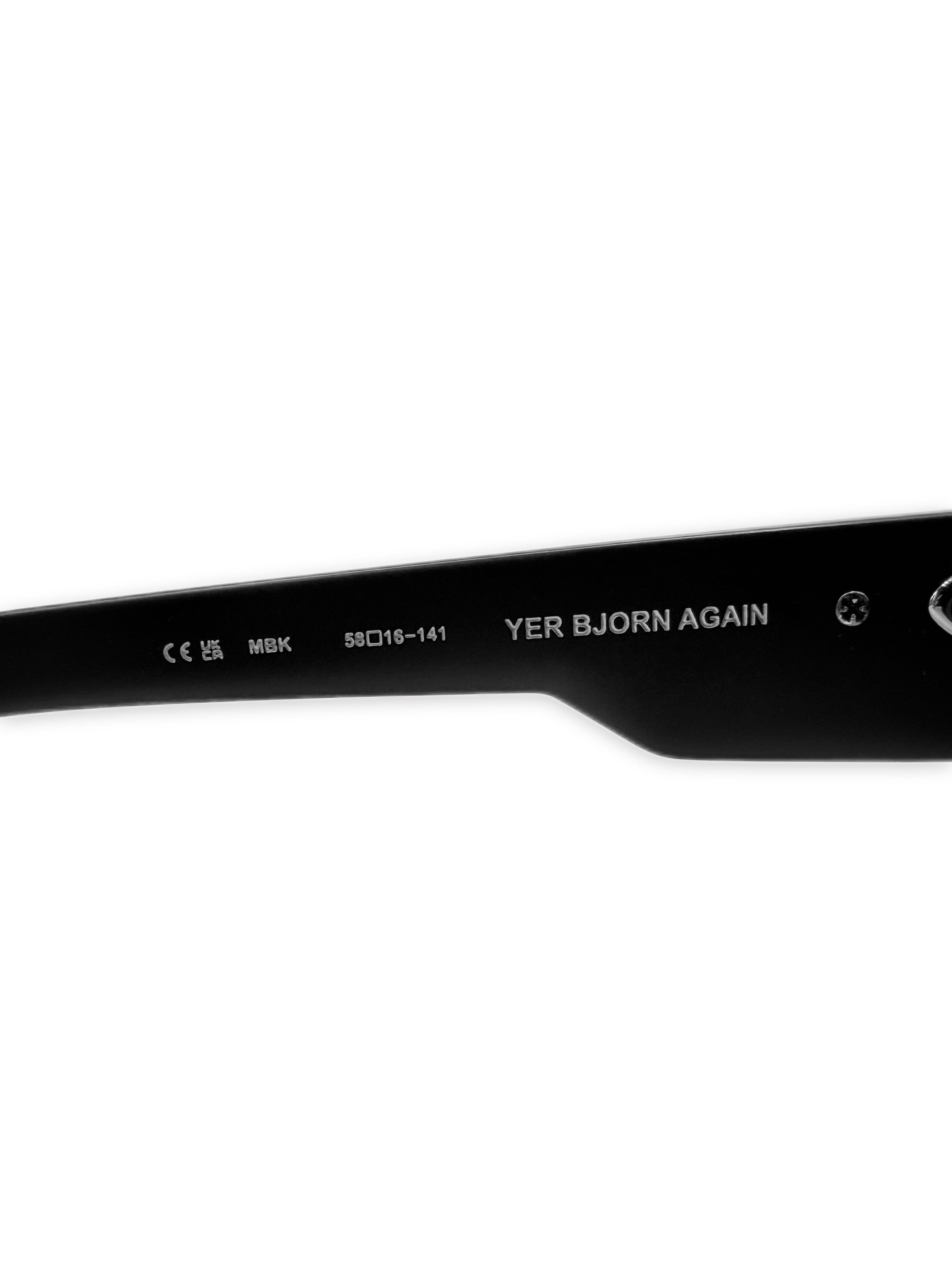 Chrome Hearts Yer Bjorn Again Floral Matte Black Sunglasses