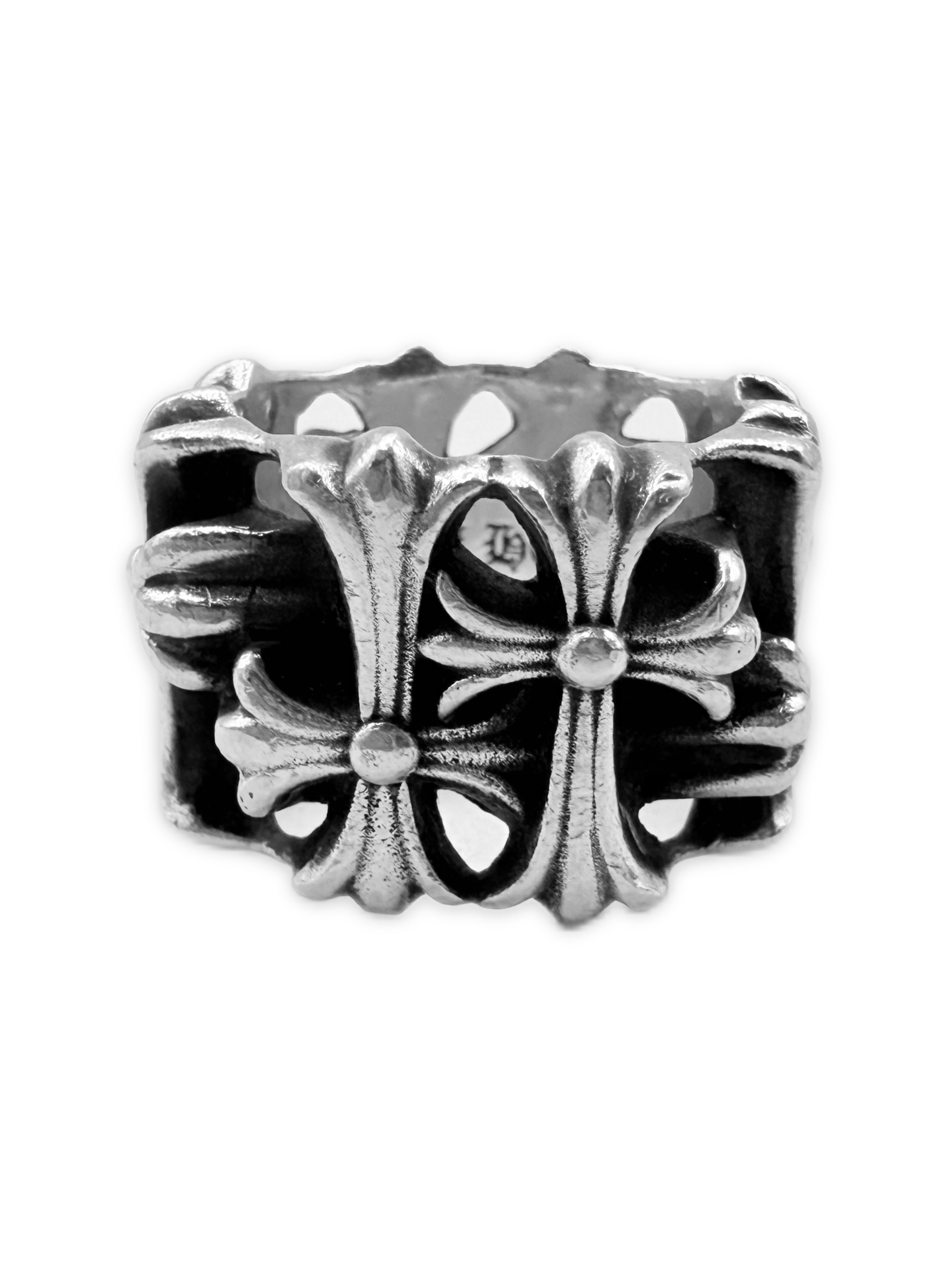 Chrome Hearts Square Cemetery Cross .925 Silver Ring