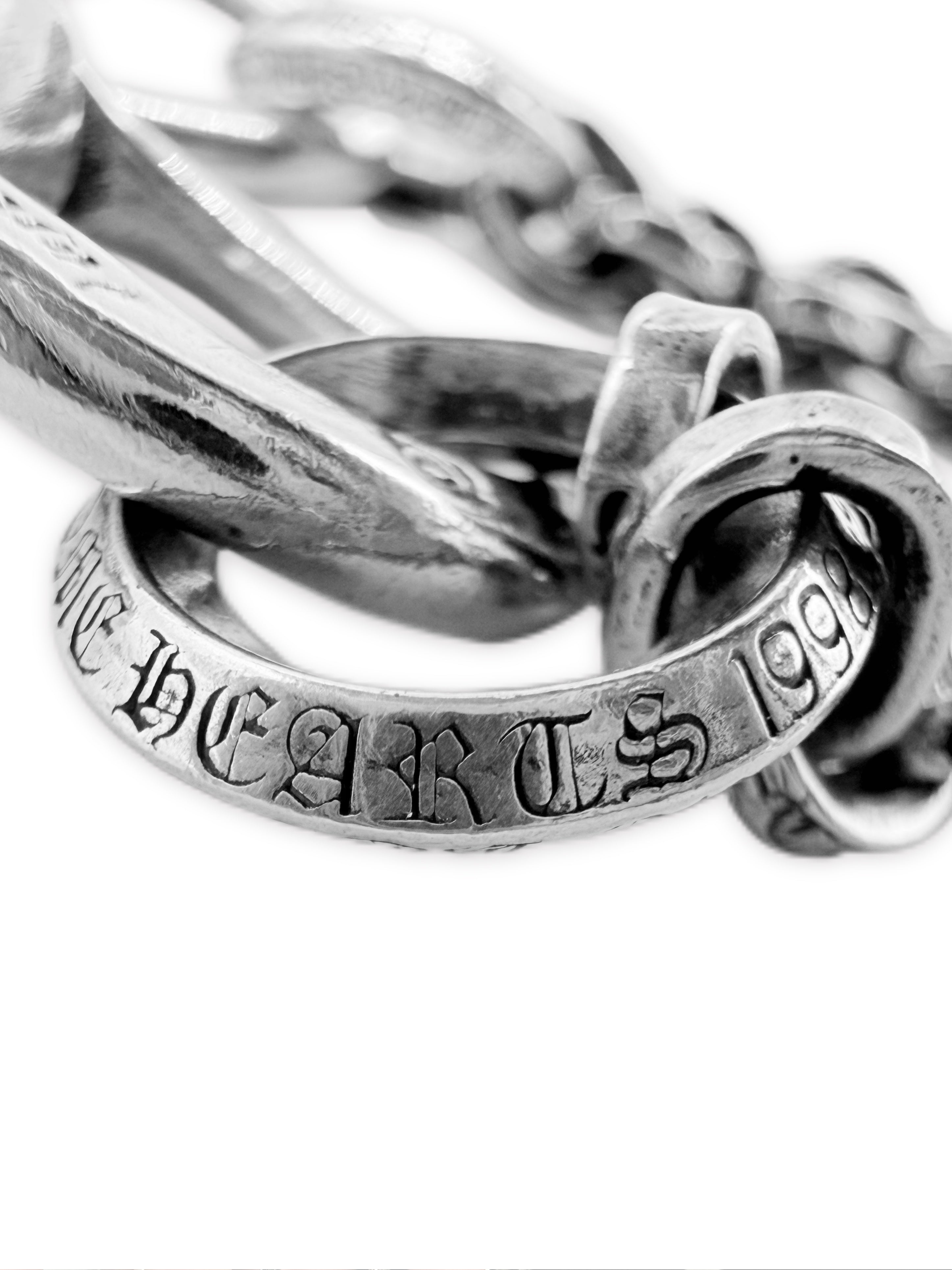Chrome Hearts Double Paper Chain 15 in Lobster Clasp Wallet Chain