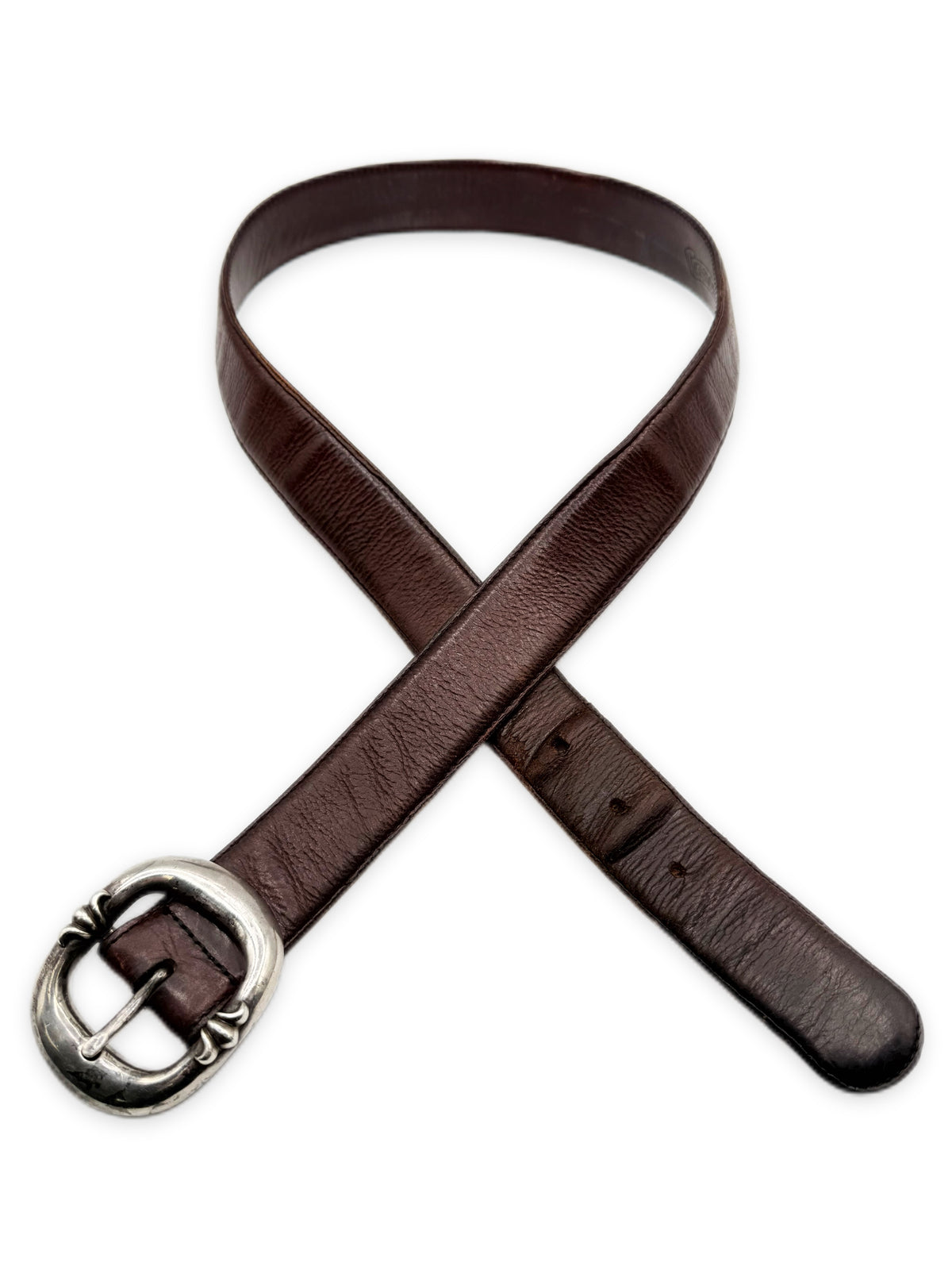 Chrome Hearts Gunslinger 1.5 in Brown .925 Silver Belt