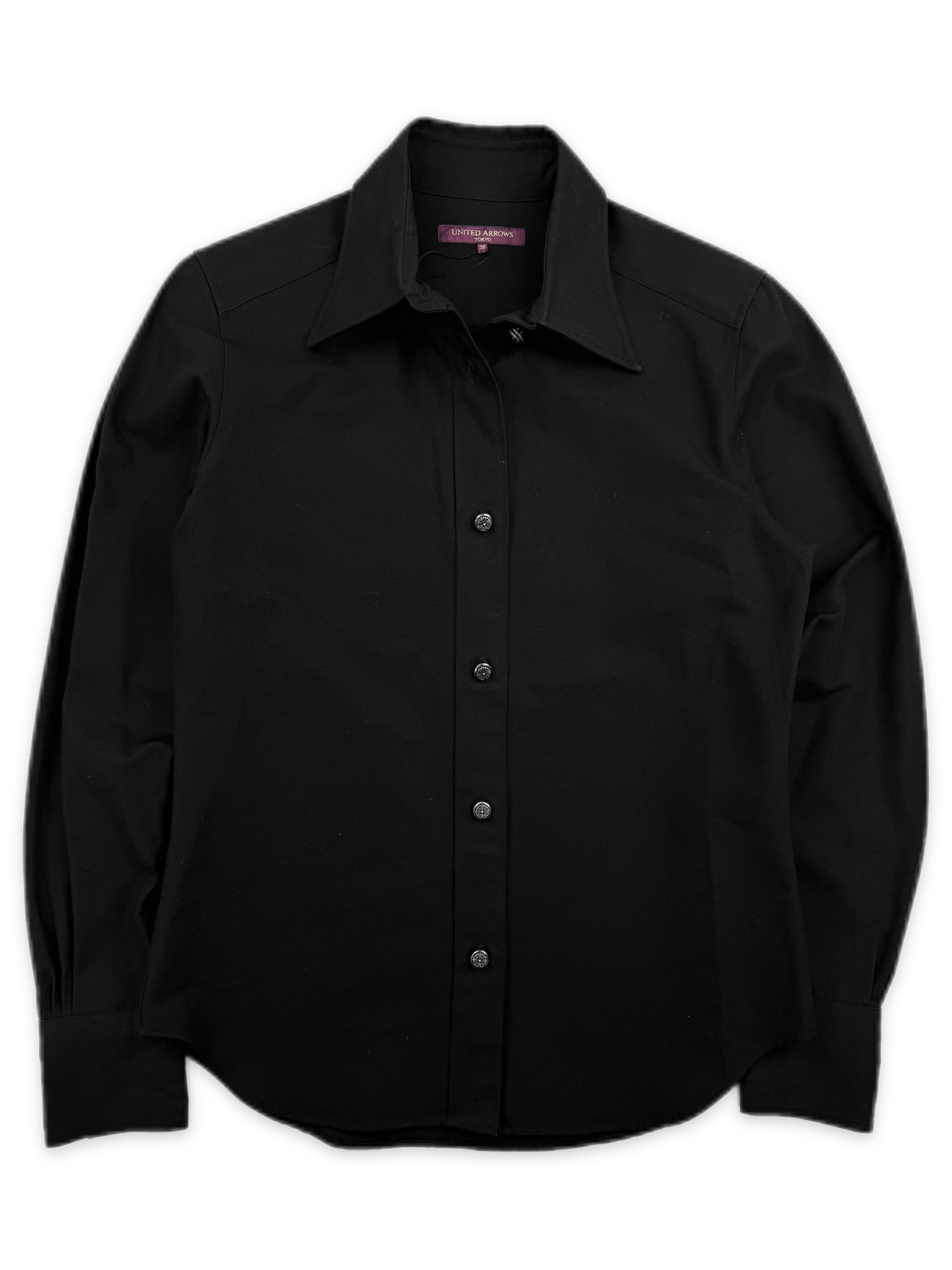 Chrome Hearts United Arrows Double Cross Patch Oval Button Work Shirt