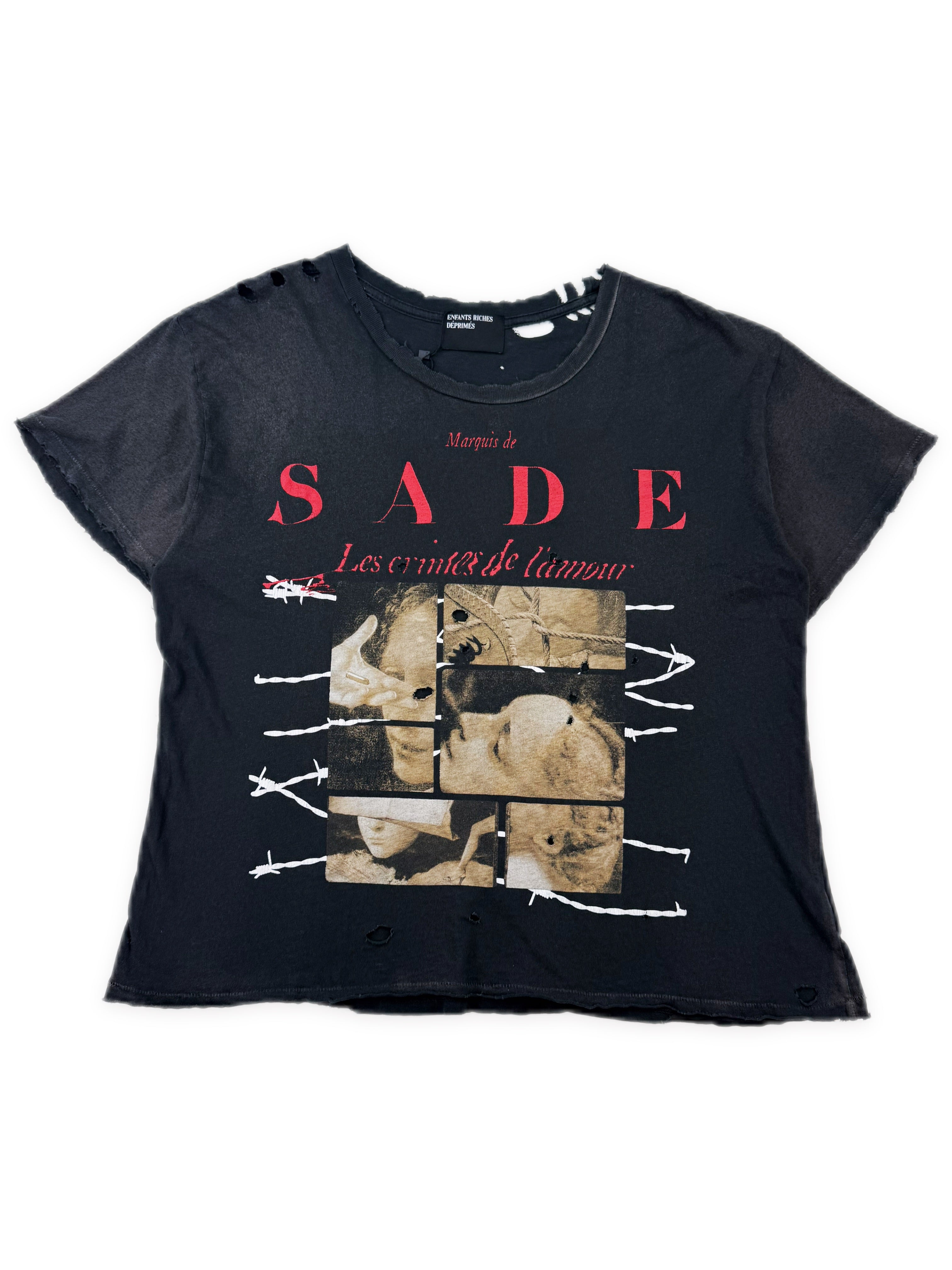 Enfants Riches Deprimes ‘Sade’ Distressed Graphic T-Shirt
