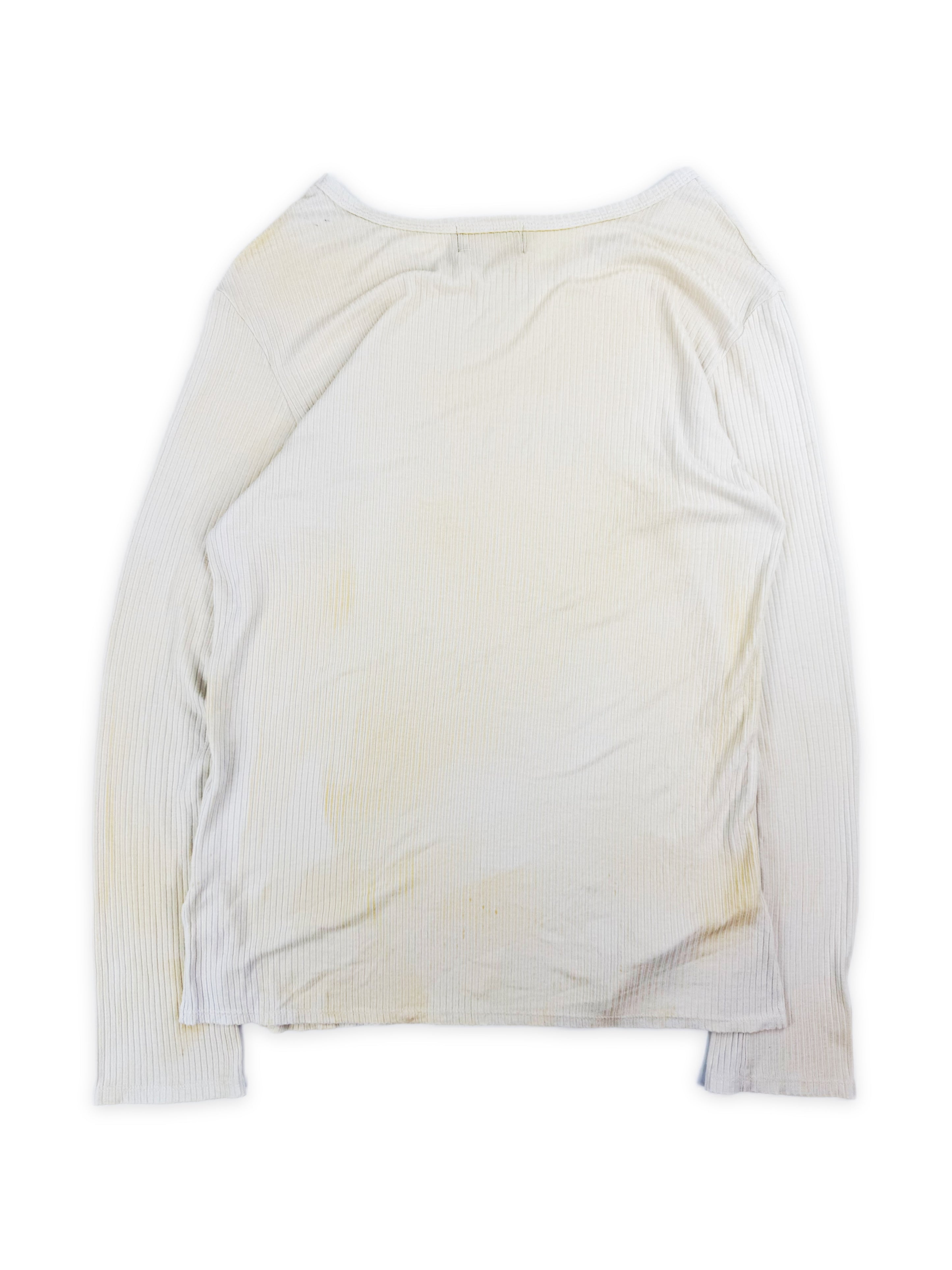 Enfants Riches Deprimes Stain Logo Ribbed Long Sleeve Shirt
