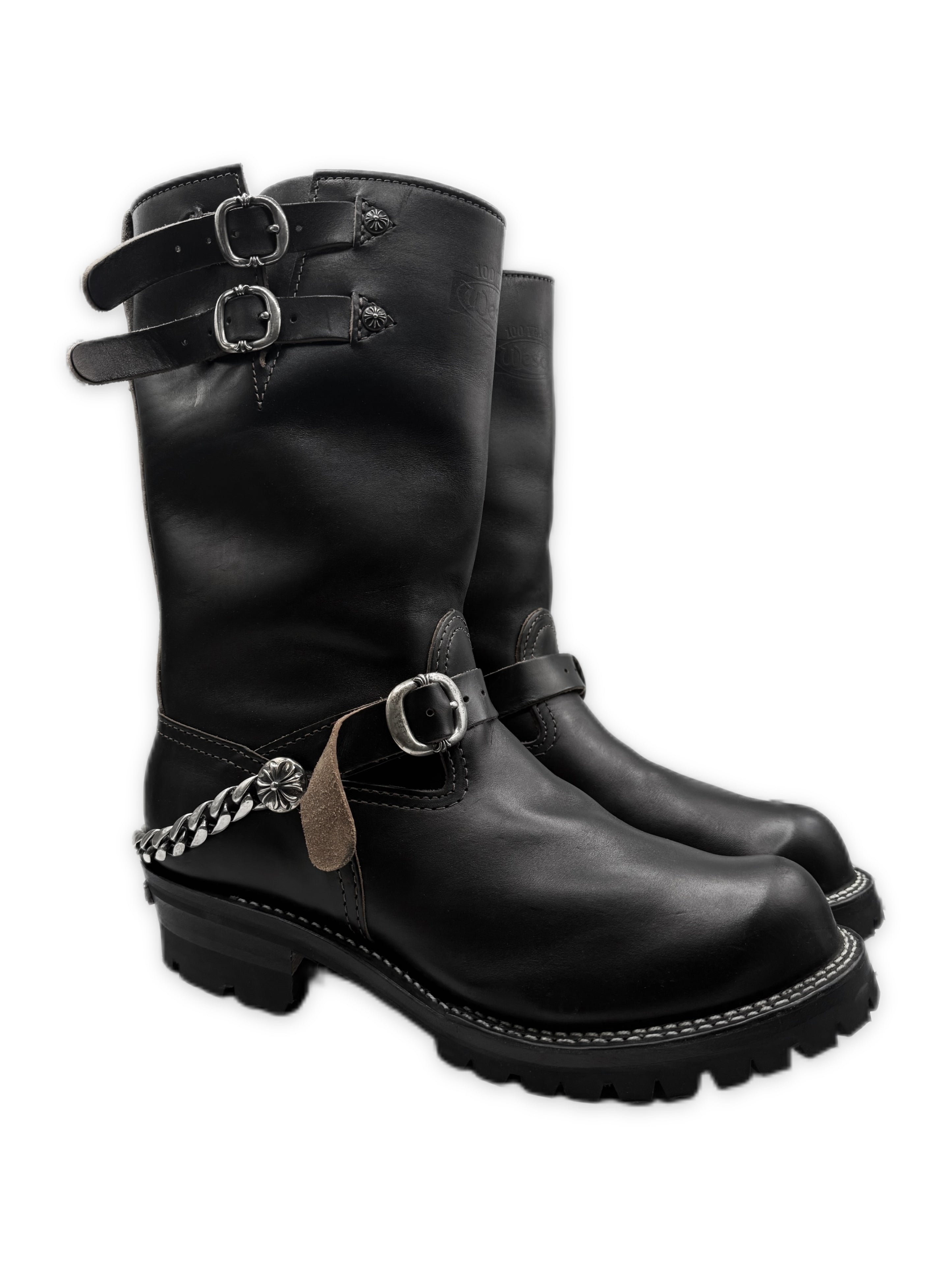 Chrome Hearts x Wesco Cuban Link Triple Gunslinger Engineer Boots