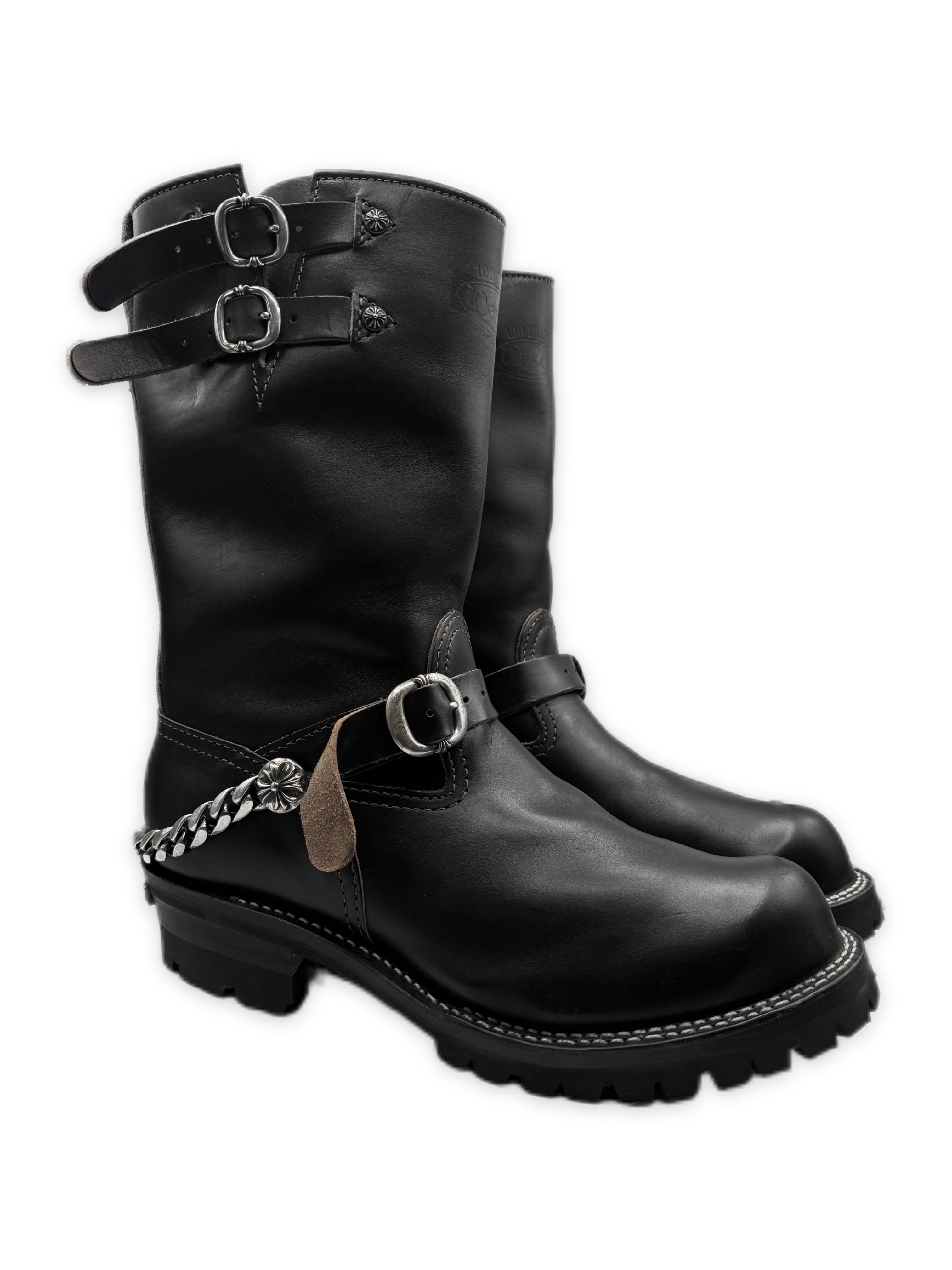 Chrome Hearts x Wesco Cuban Link Triple Gunslinger Engineer Boots