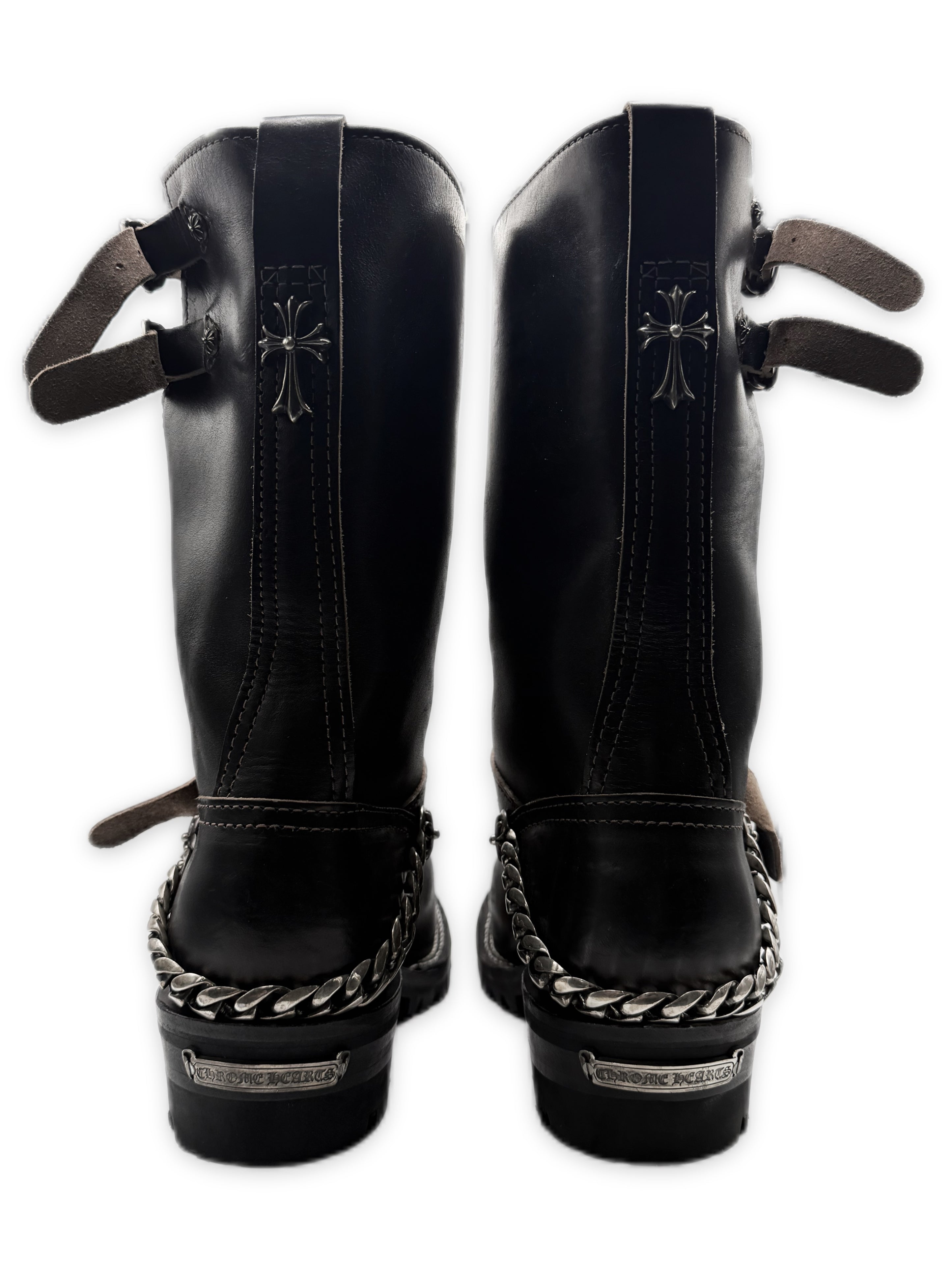 Chrome Hearts x Wesco Cuban Link Triple Gunslinger Engineer Boots