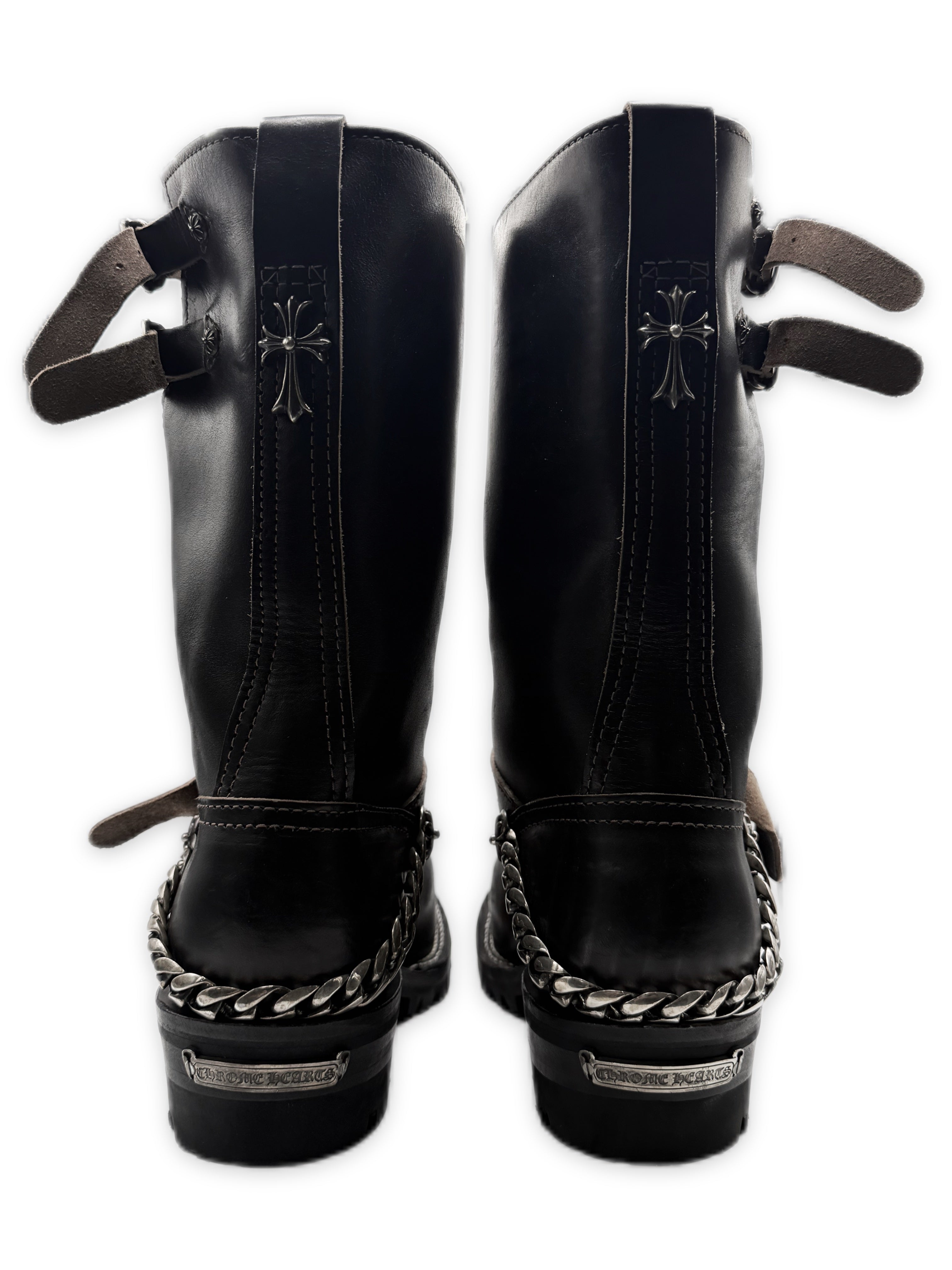 Chrome Hearts x Wesco Cuban Link Triple Gunslinger Engineer Boots