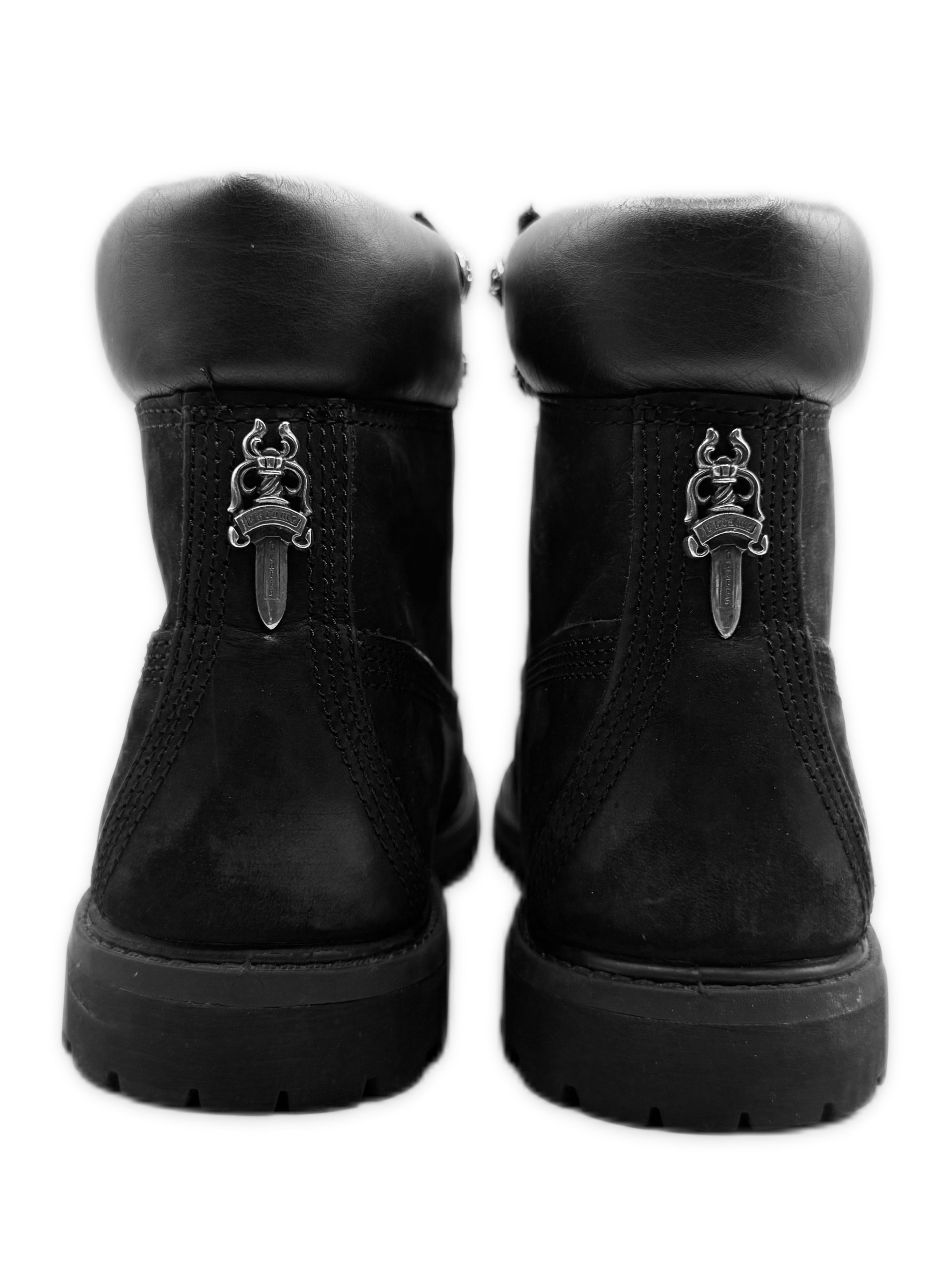 Chrome Hearts x Timberland Dagger Pendant .925 Silver Black Boots