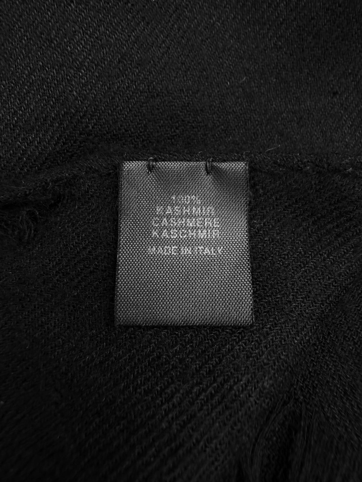 Chrome Hearts Plus Patch Cashmere Black Blanket / Shawl