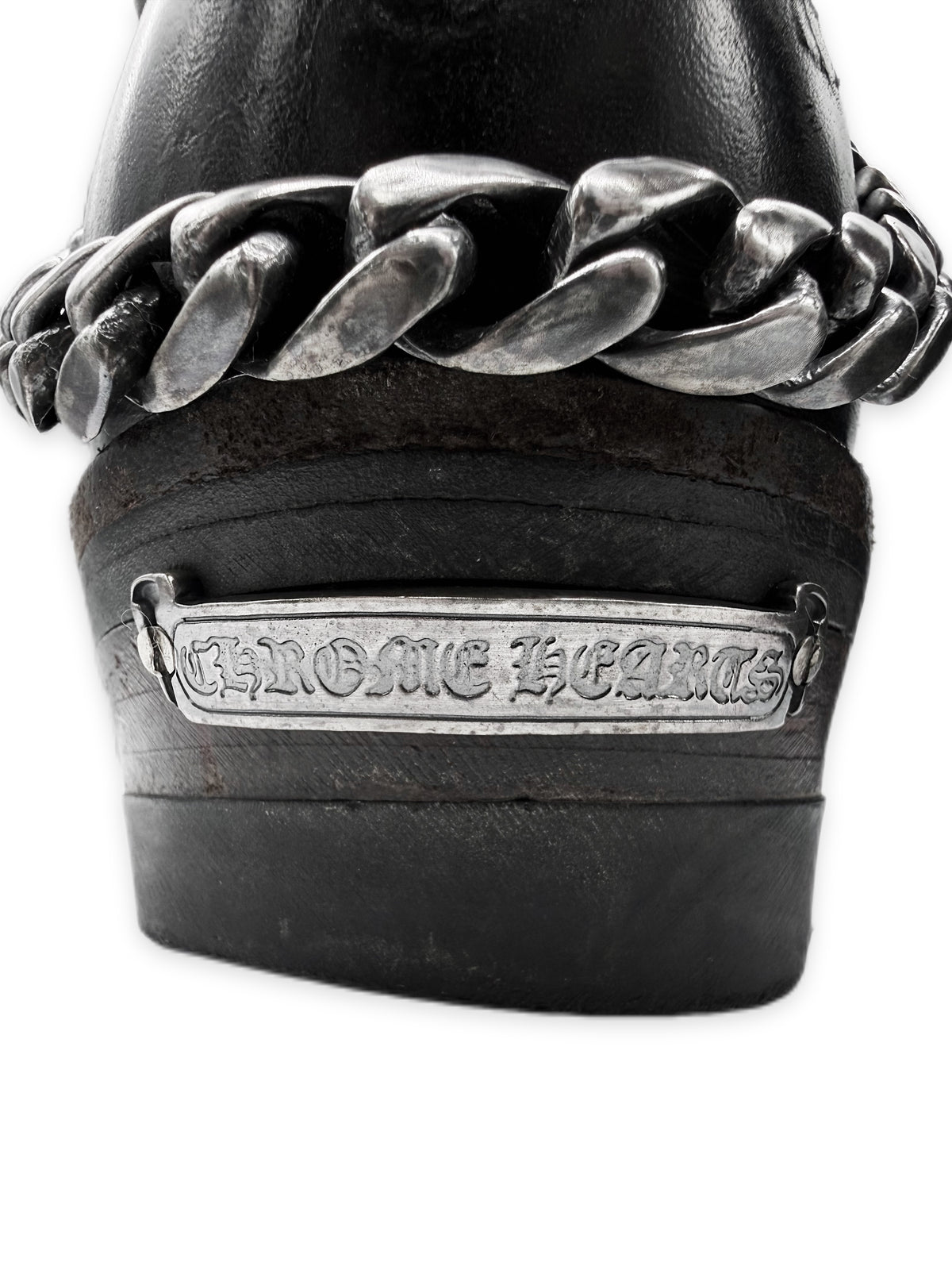 Chrome Hearts x Wesco Engineer Cuban Link Dagger Gunslinger Boots