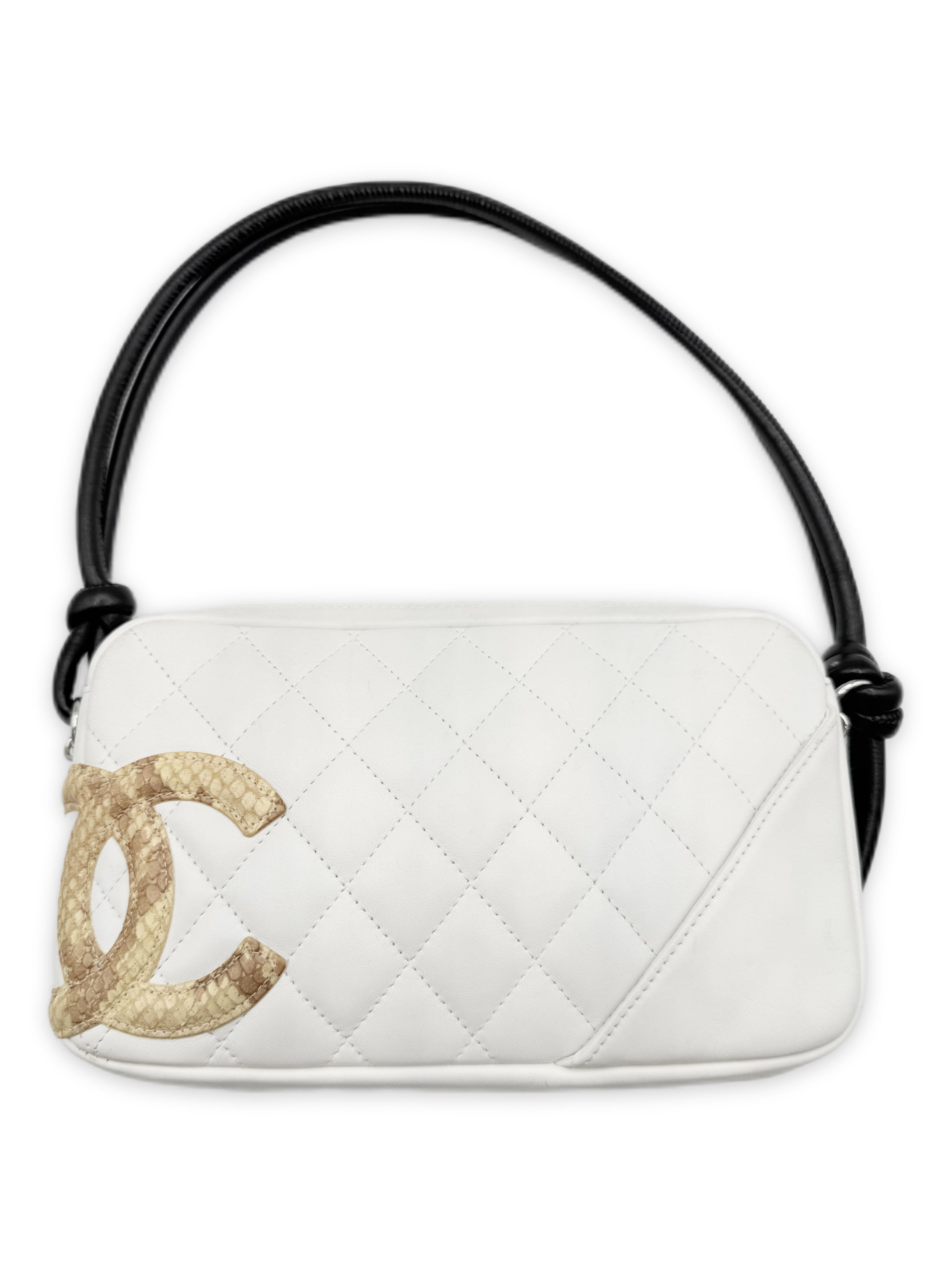 Chanel Python Leather CC Cambon Pochette Mini Bag