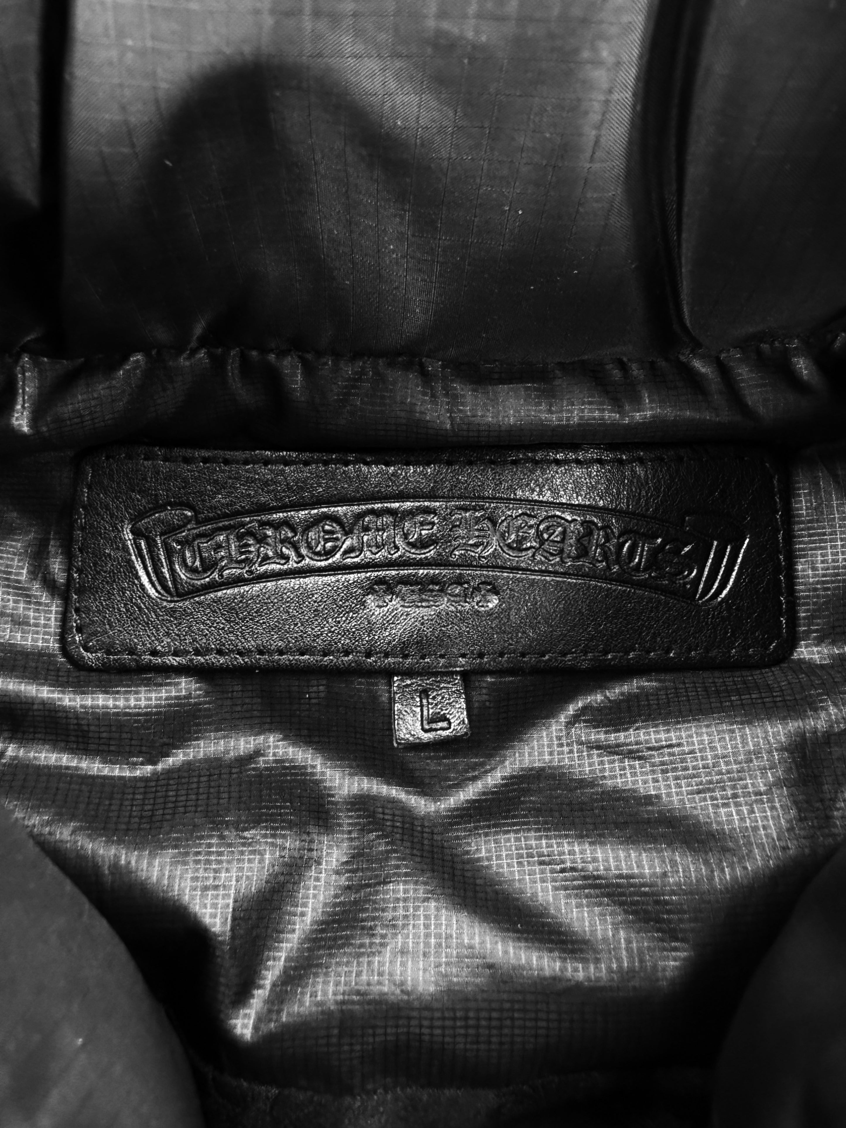 Chrome Hearts Dagger Zip Black Sleeveless Puffer Vest