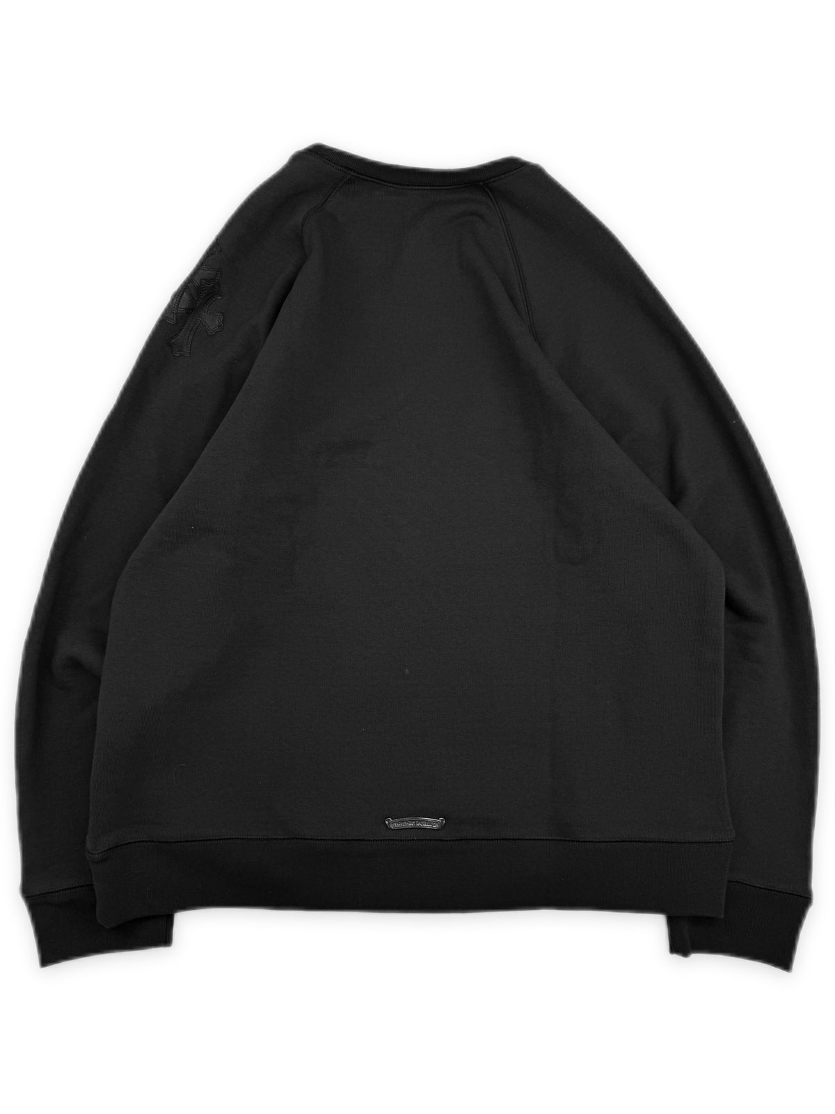 Chrome Hearts Triple Cross Patch Paper Jam Black Crewneck