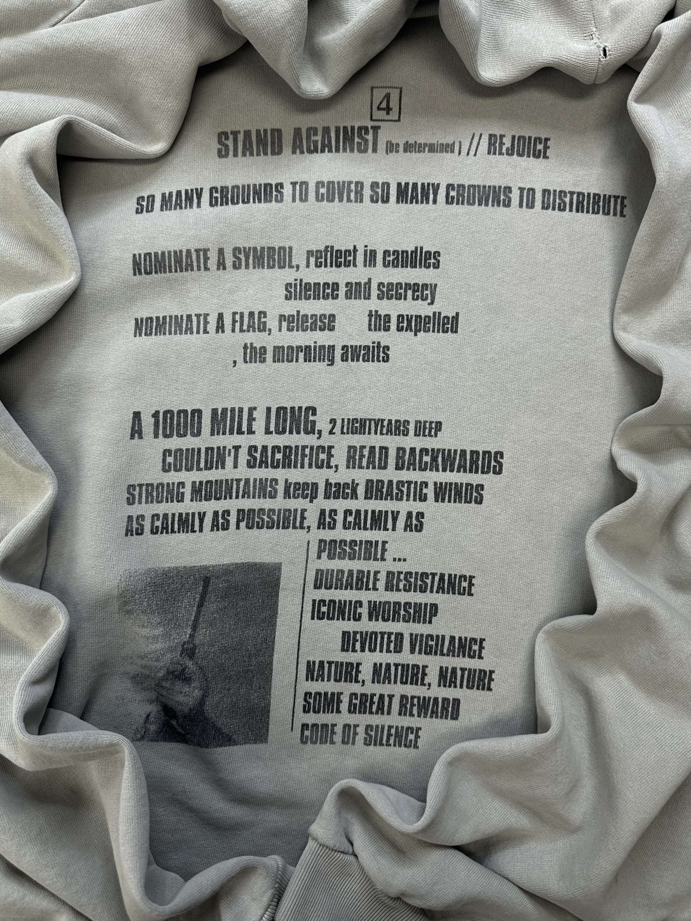 SS02 Raf Simons ‘Terror’ Kollaps Graphic Oversized Hoodie