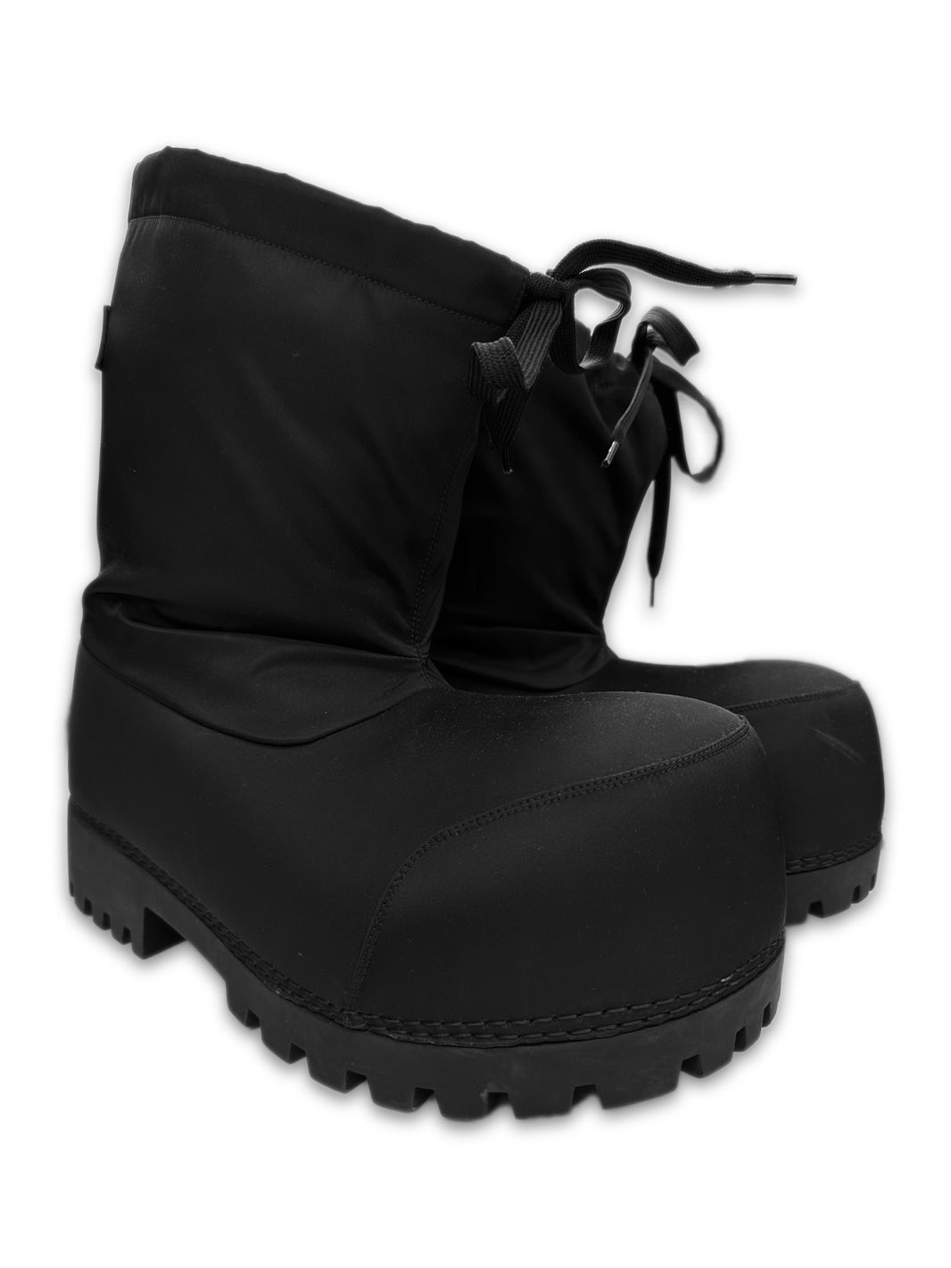 AW24 Balenciaga ‘Alaska’ Black Nylon Logo Ski Boots