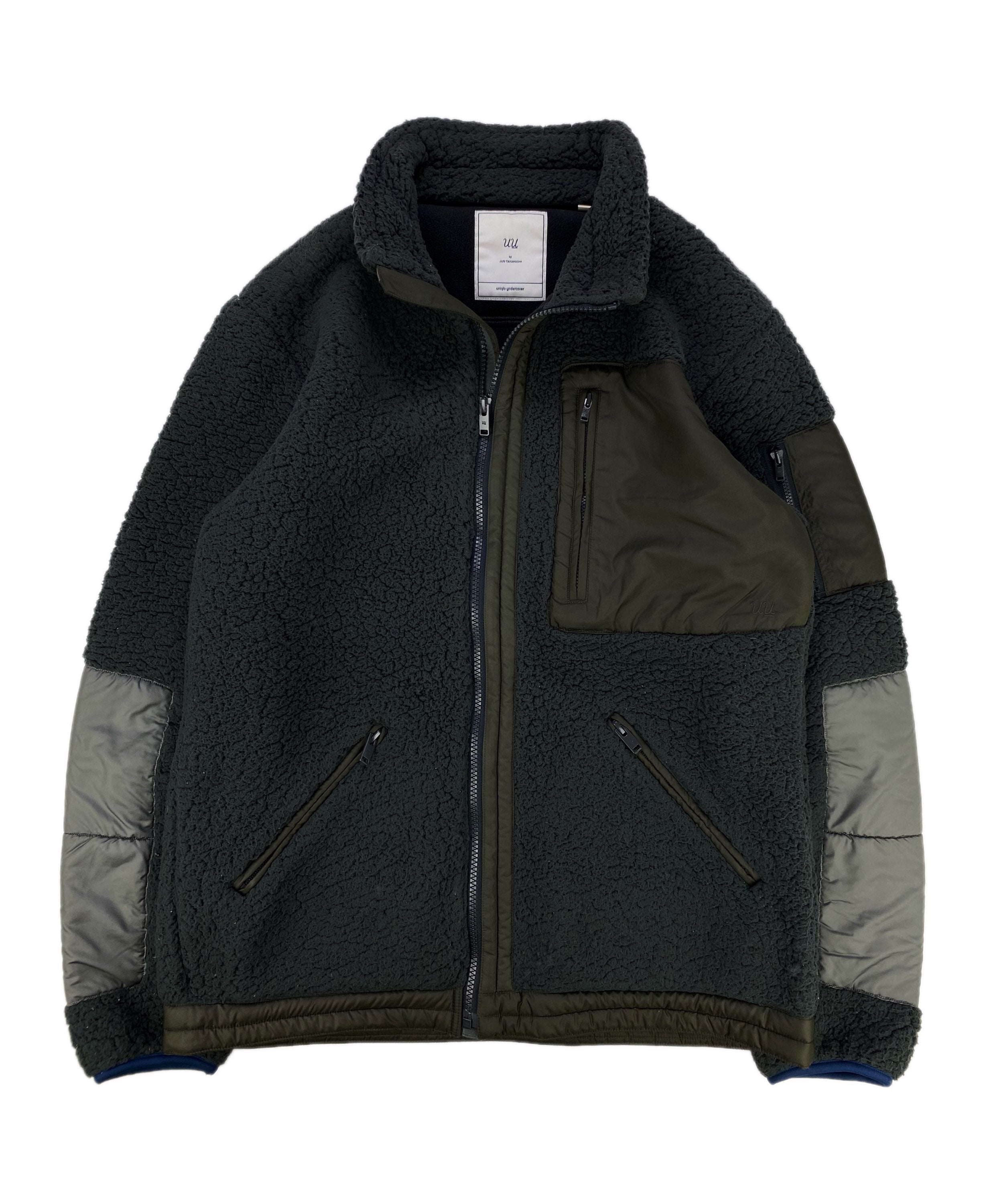 Undercover Colour Block Full Zip Tonal Fleece Jacket