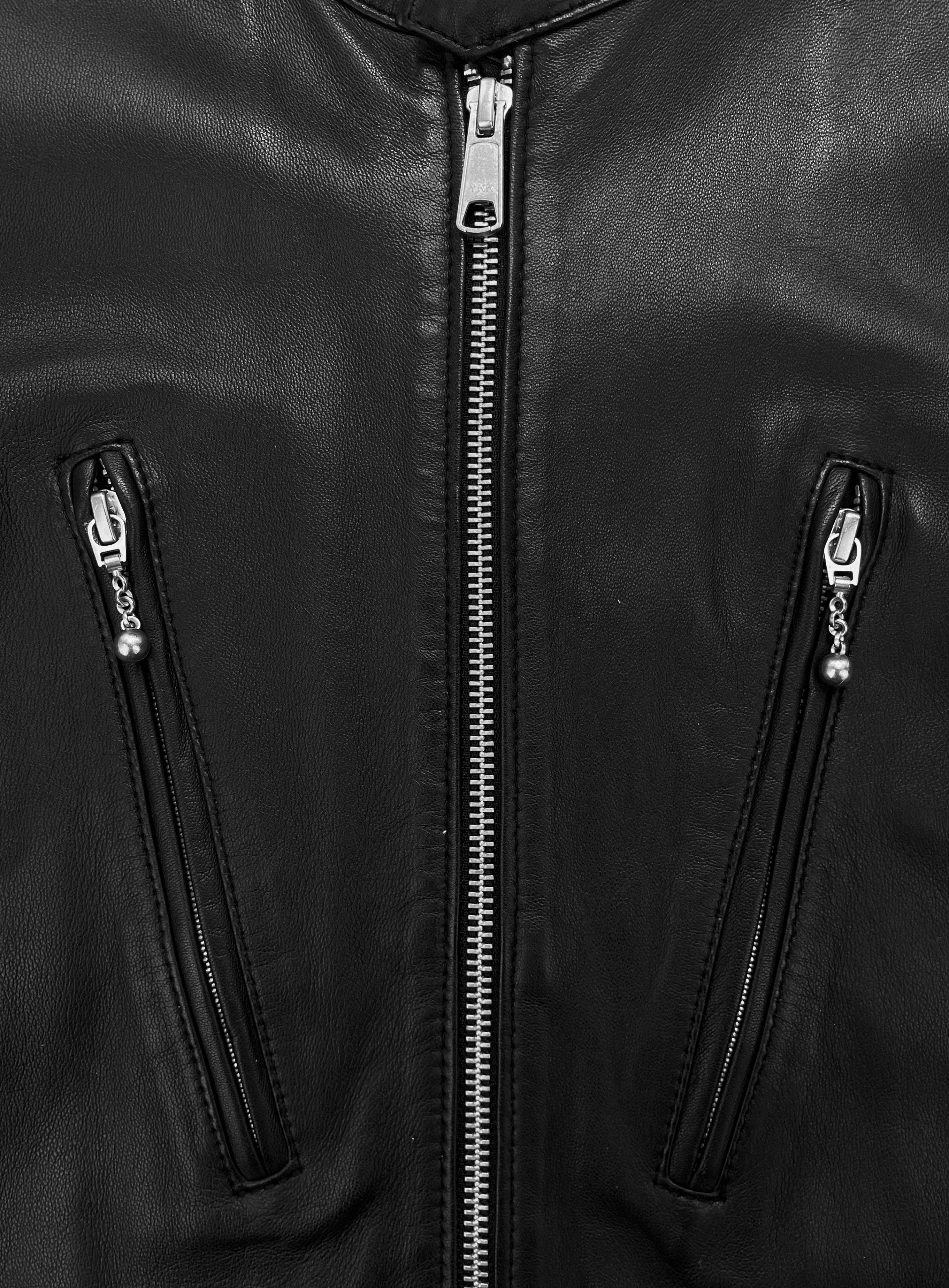 Number (N)ine x Studious Multi-zip Leather Biker Jacket