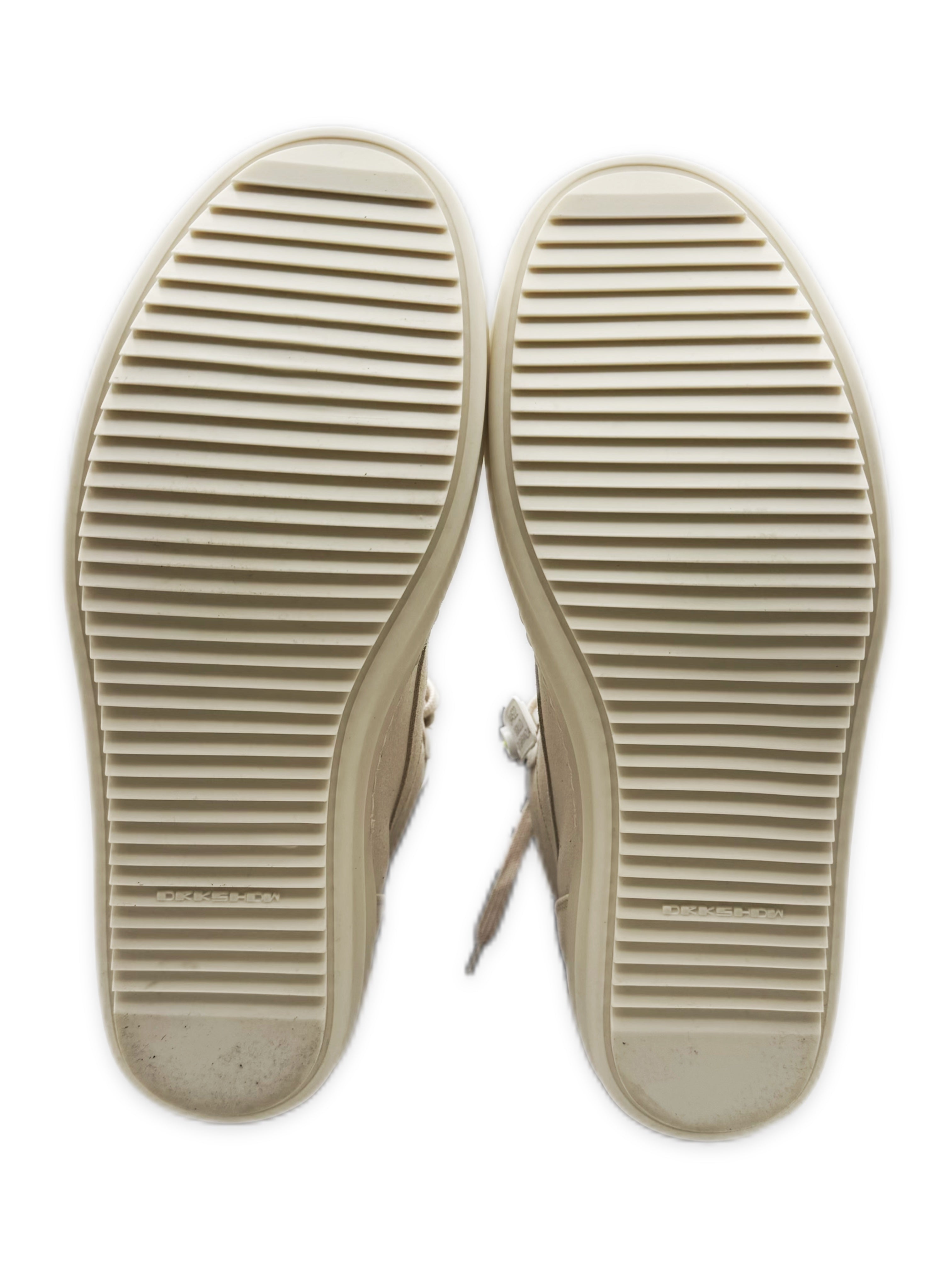 Rick Owens ‘Vans’ Lido Hi-top Beige Canvas Sneakers