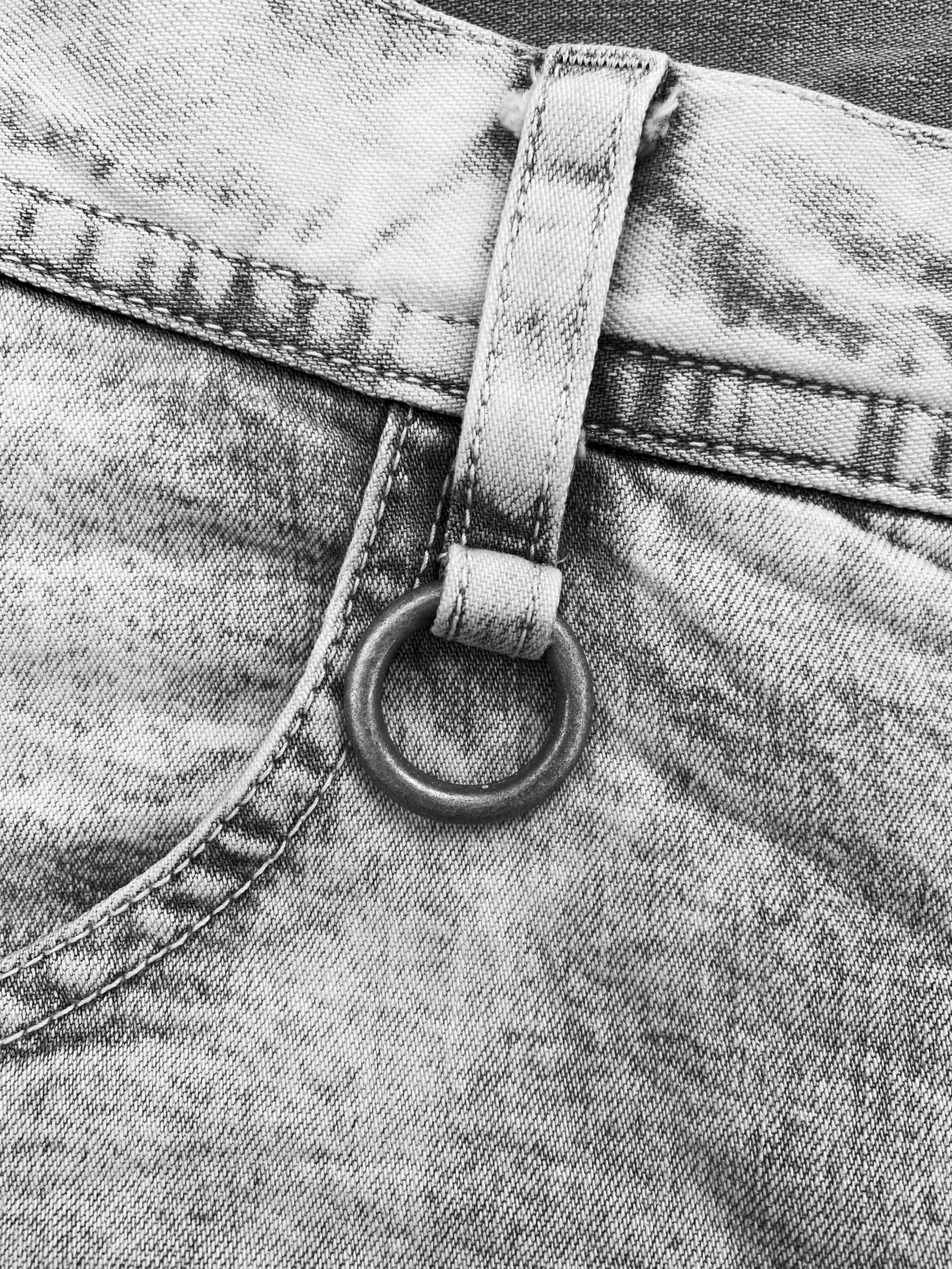 Sample Julius Distressed Stone Wash Reinforced Denim Jeans