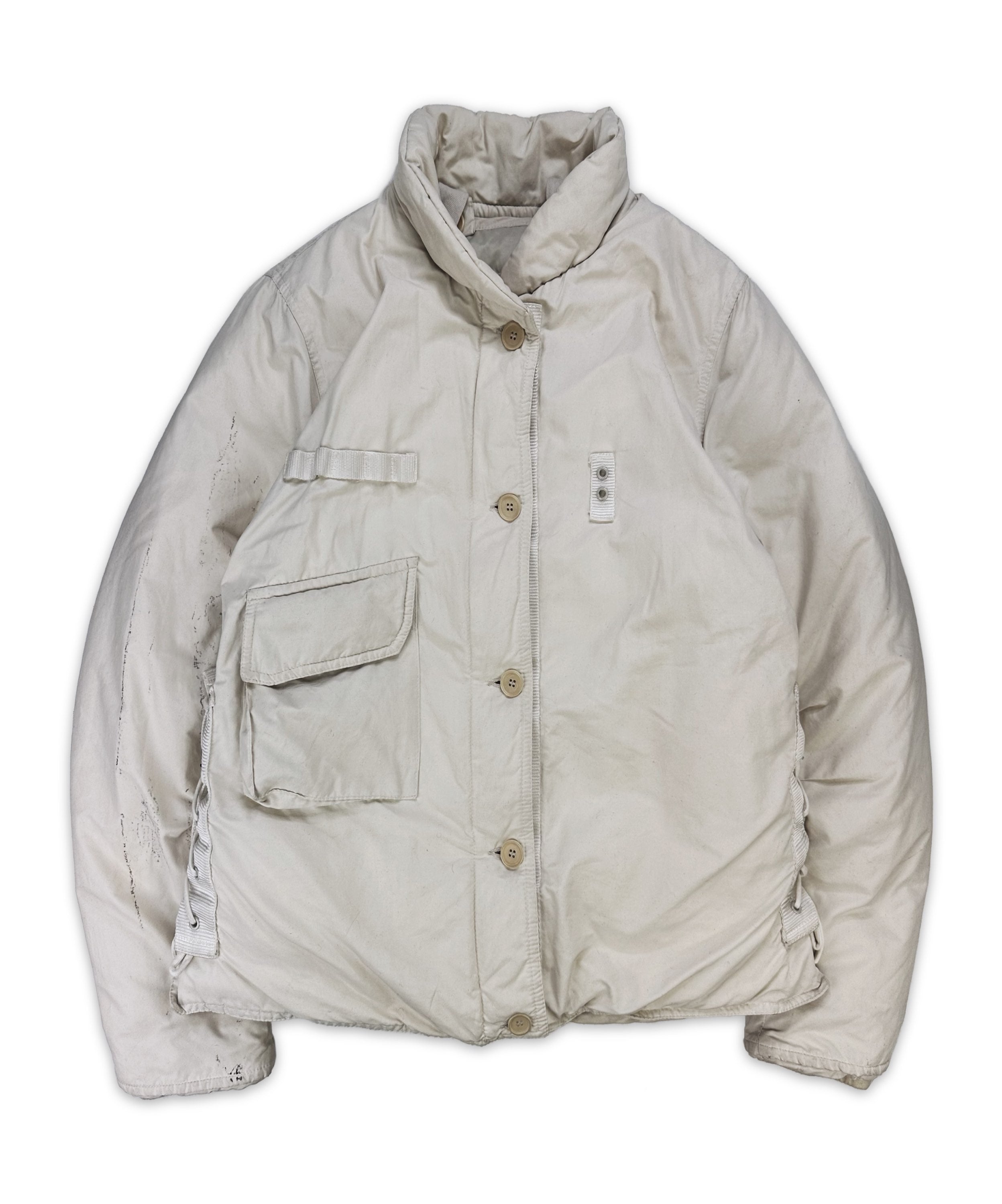 AW99 Helmut Lang White ‘M69’ Flak Down Fill Puffer Jacket