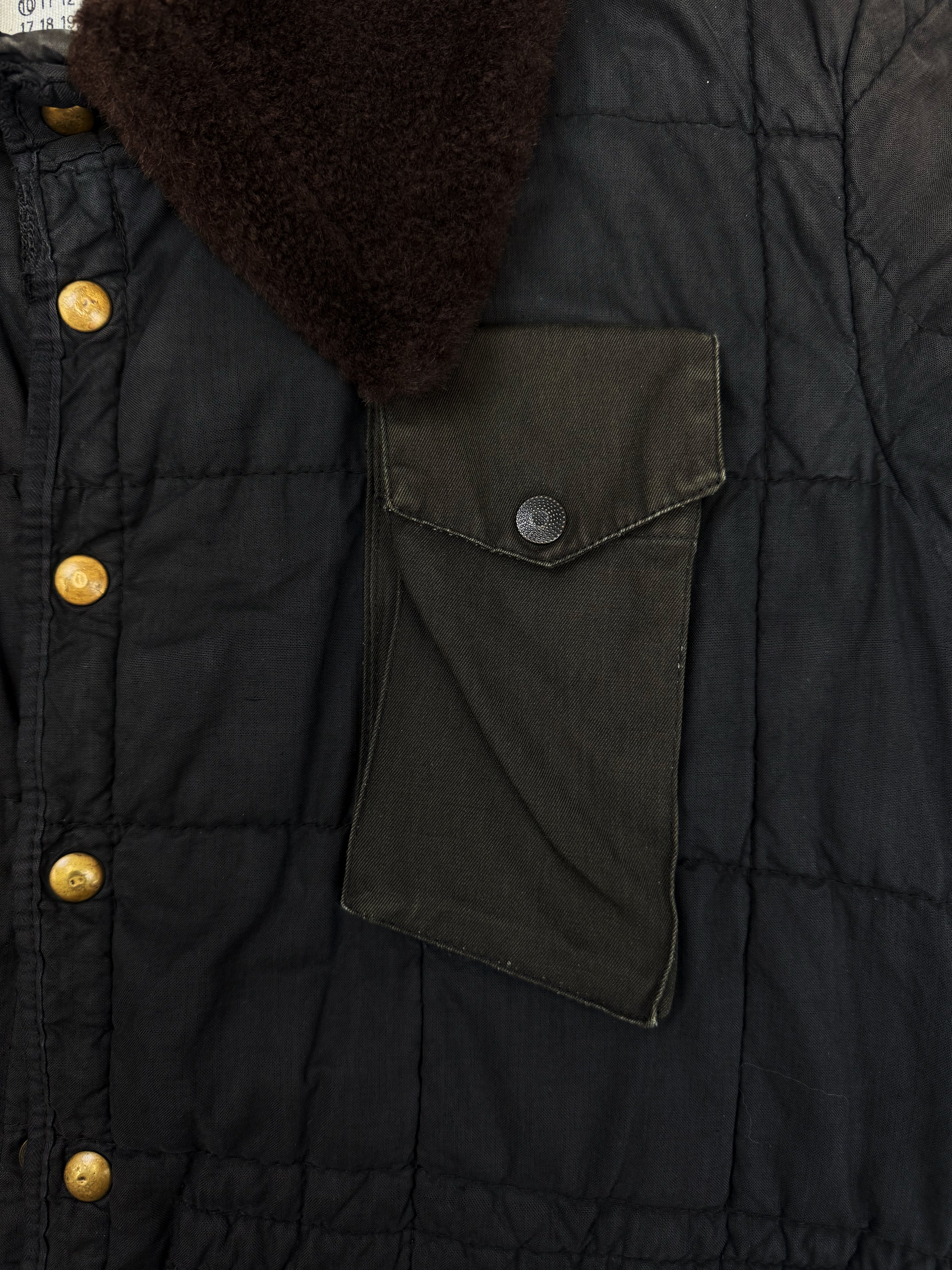 SS01 Maison Margiela 0 Artisanal Cargo Pocket Reconstructed Hunting Jacket