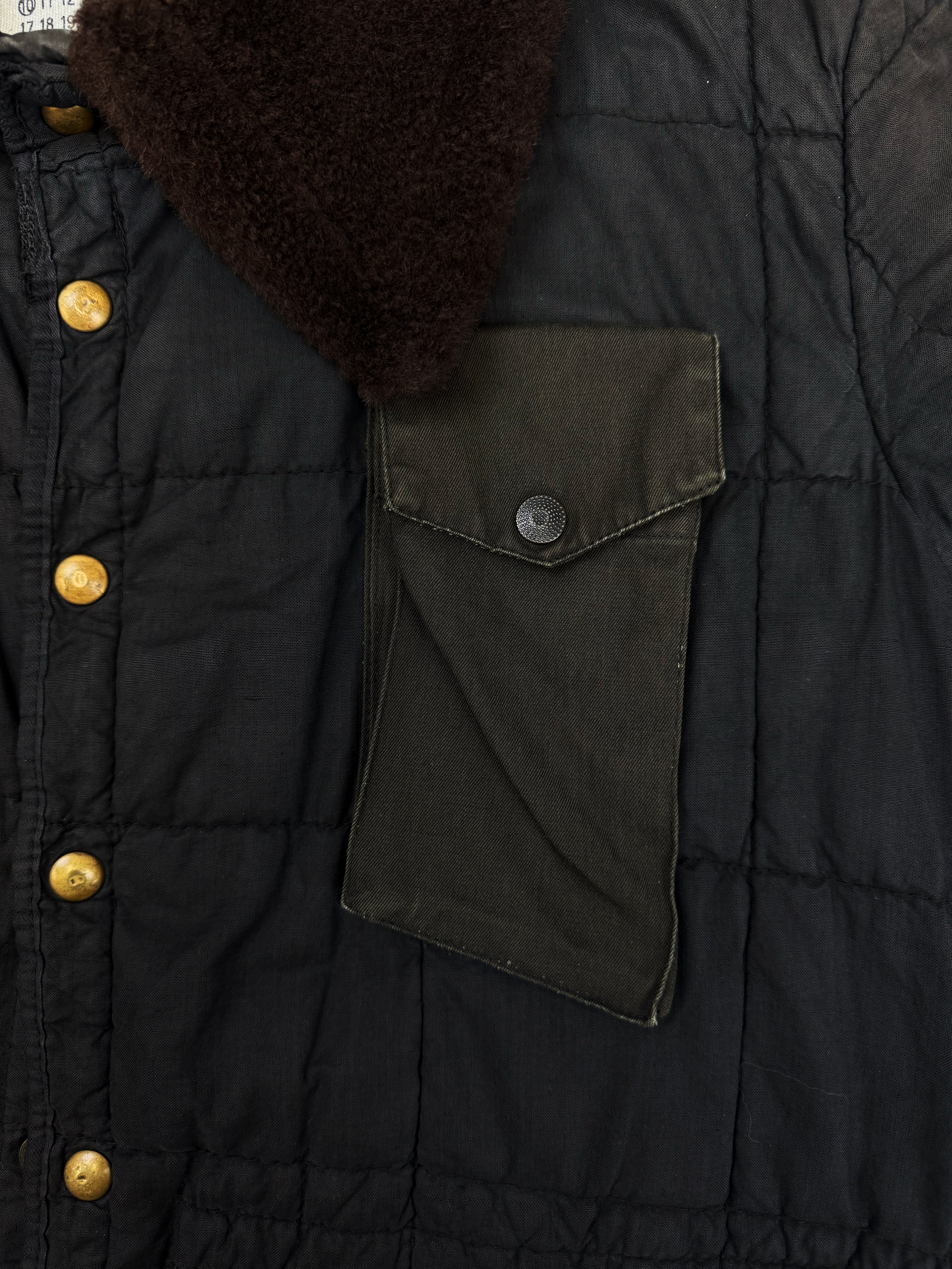SS01 Maison Margiela 0 Artisanal Cargo Pocket Reconstructed Hunting Jacket