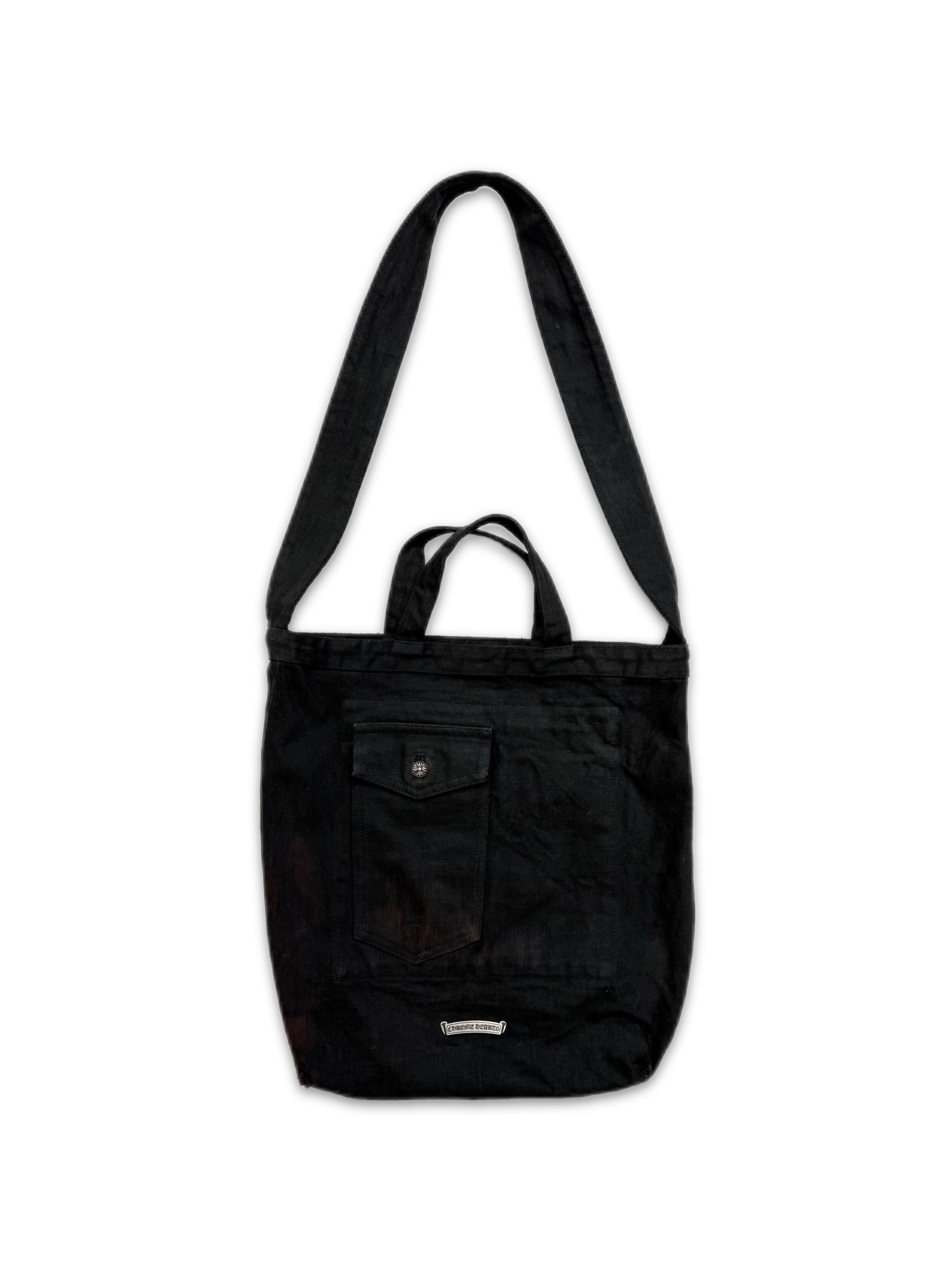 Chrome Hearts x Matty Boy Leather Striped Heart Patch Shoulder Bag