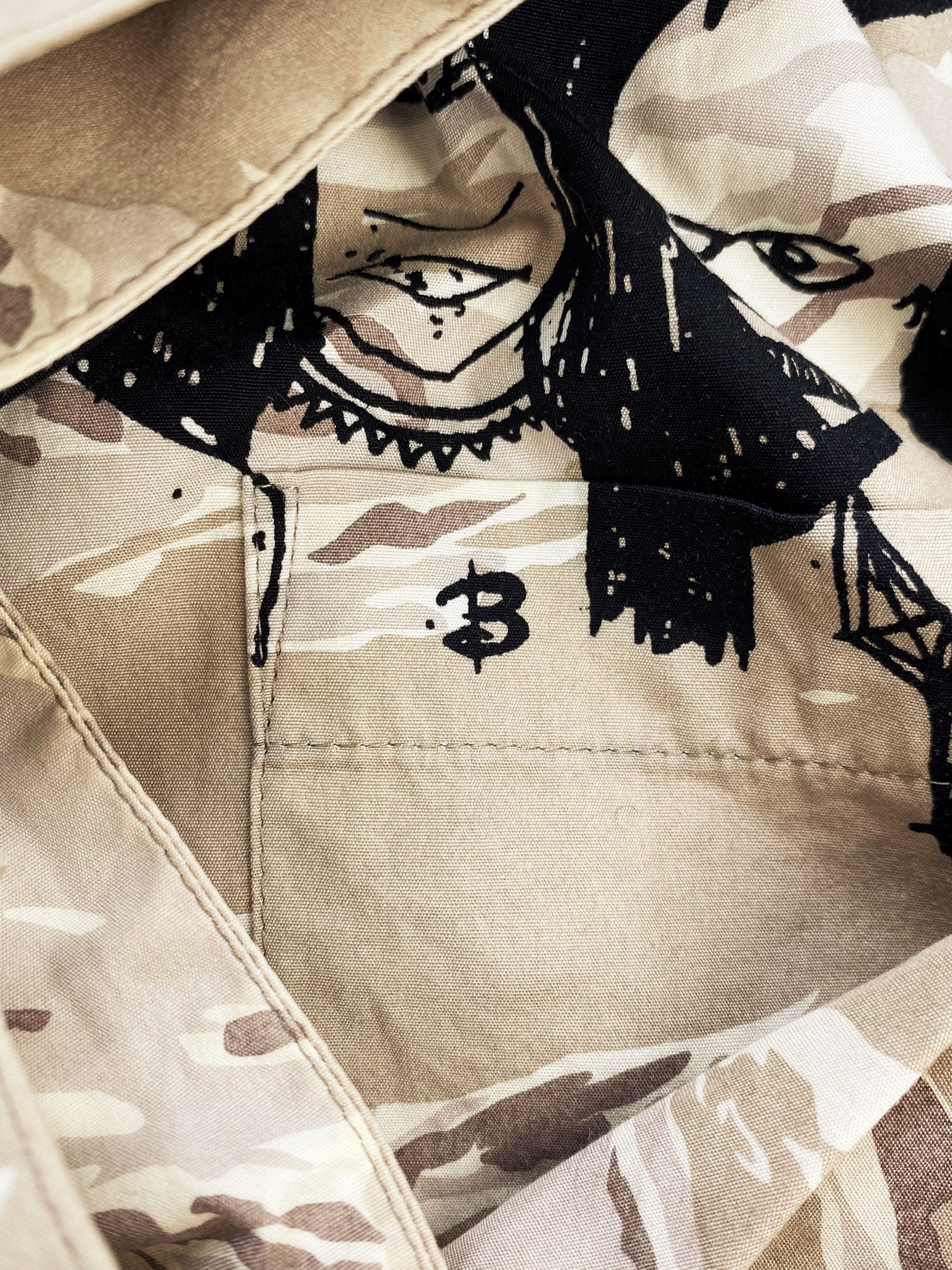 AW01 Undercover x Futra ‘D.A.V.F’ Tiger Camo Button Up Shirt
