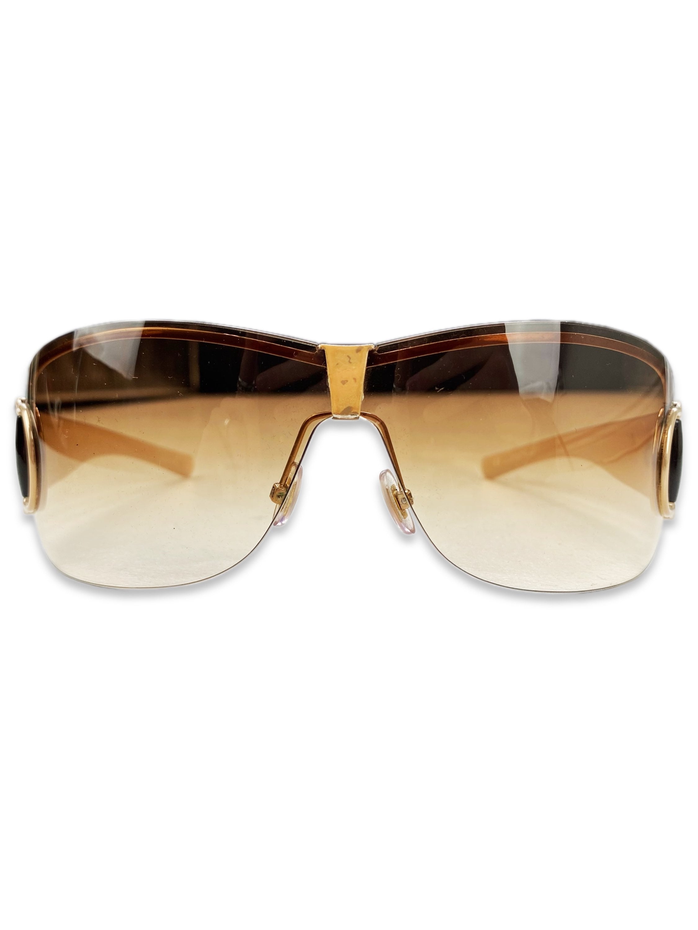 Gucci Horse Bit Gradient Logo Rounded Lens Sunglasses