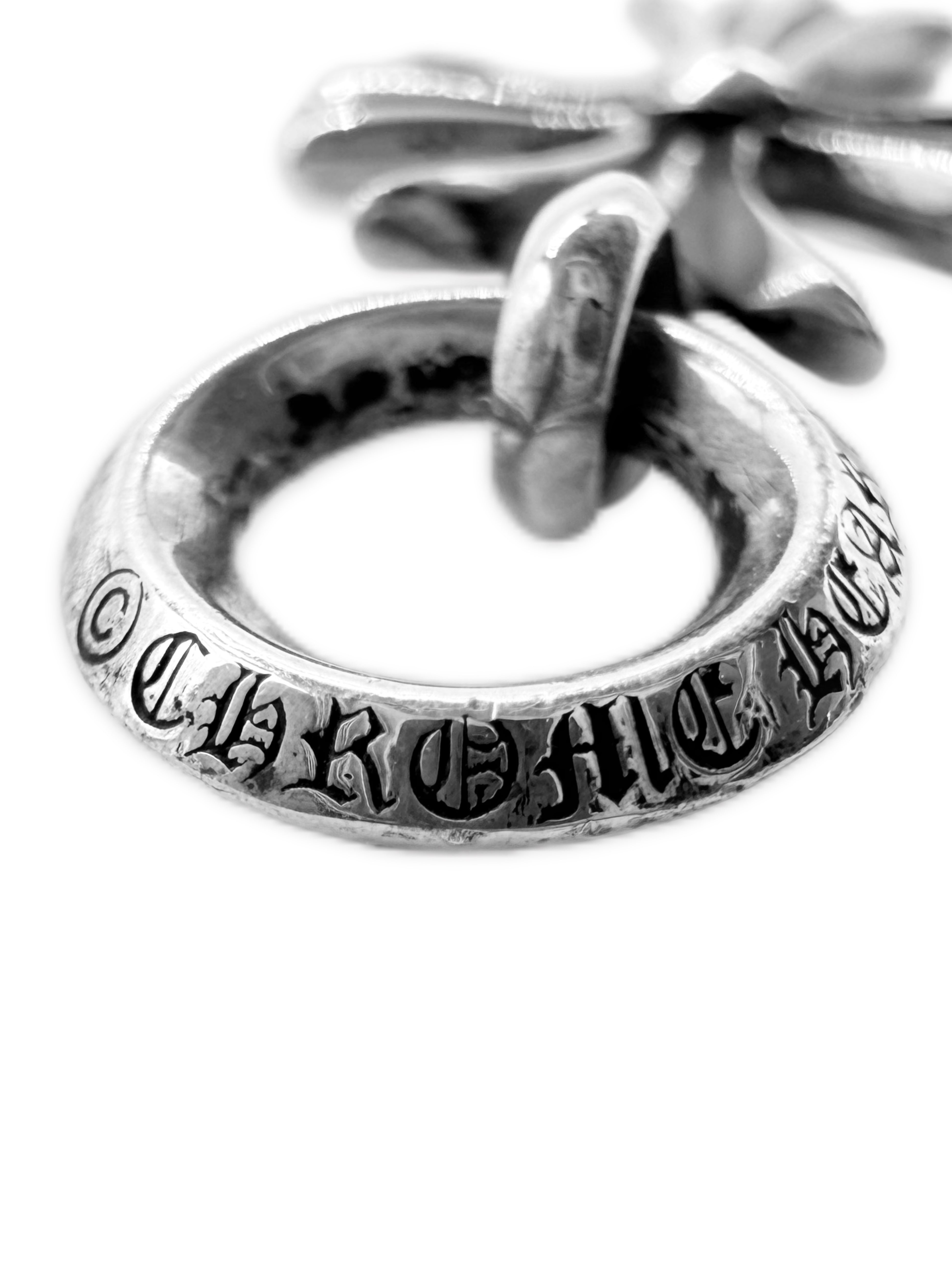 Chrome Hearts Tiny CH Cross Bail .925 Silver Pendant
