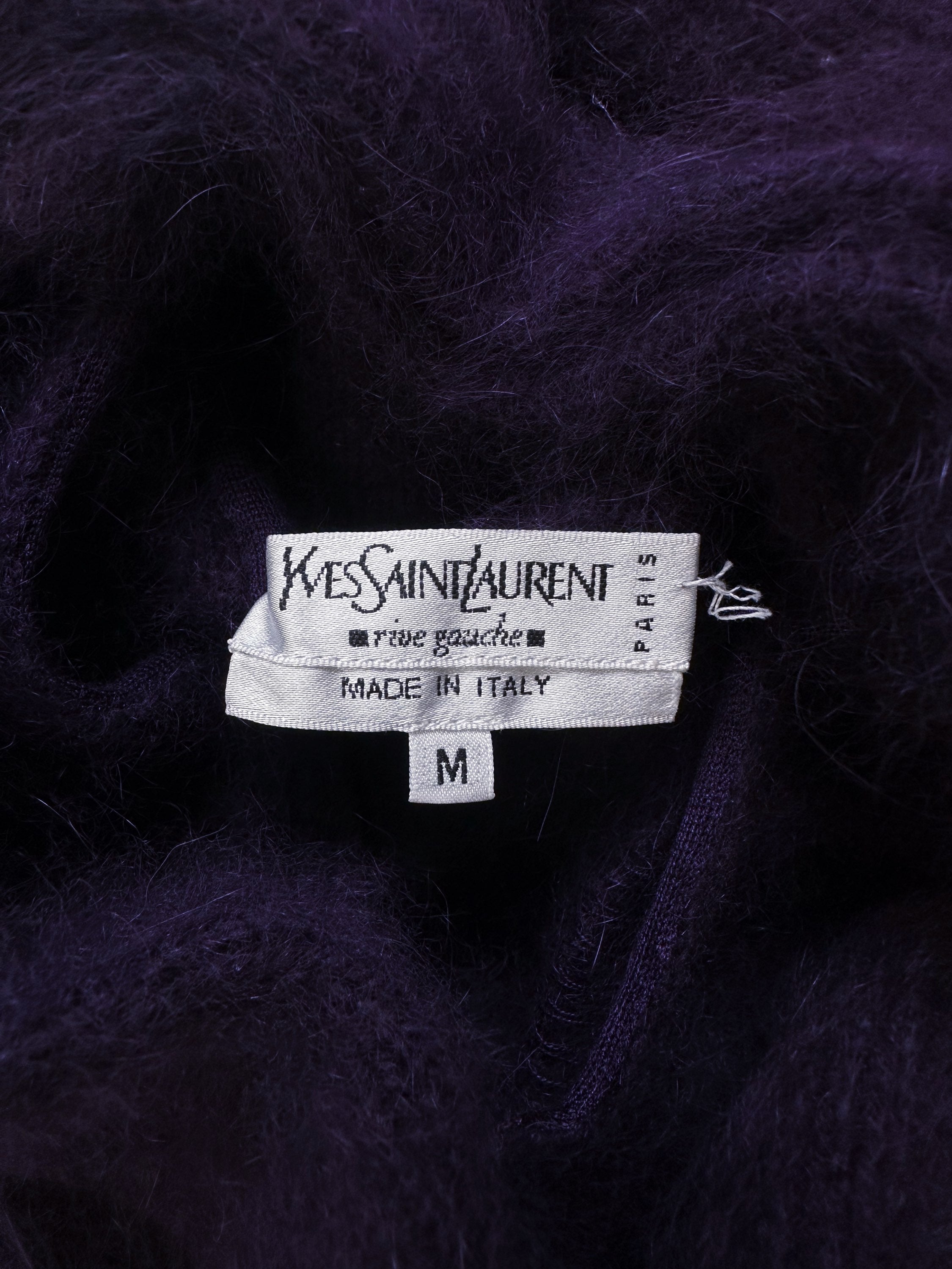 90s Yves Saint Laurent Rive Gauche ‘Angora’ Knit Loose Gauge Sweater
