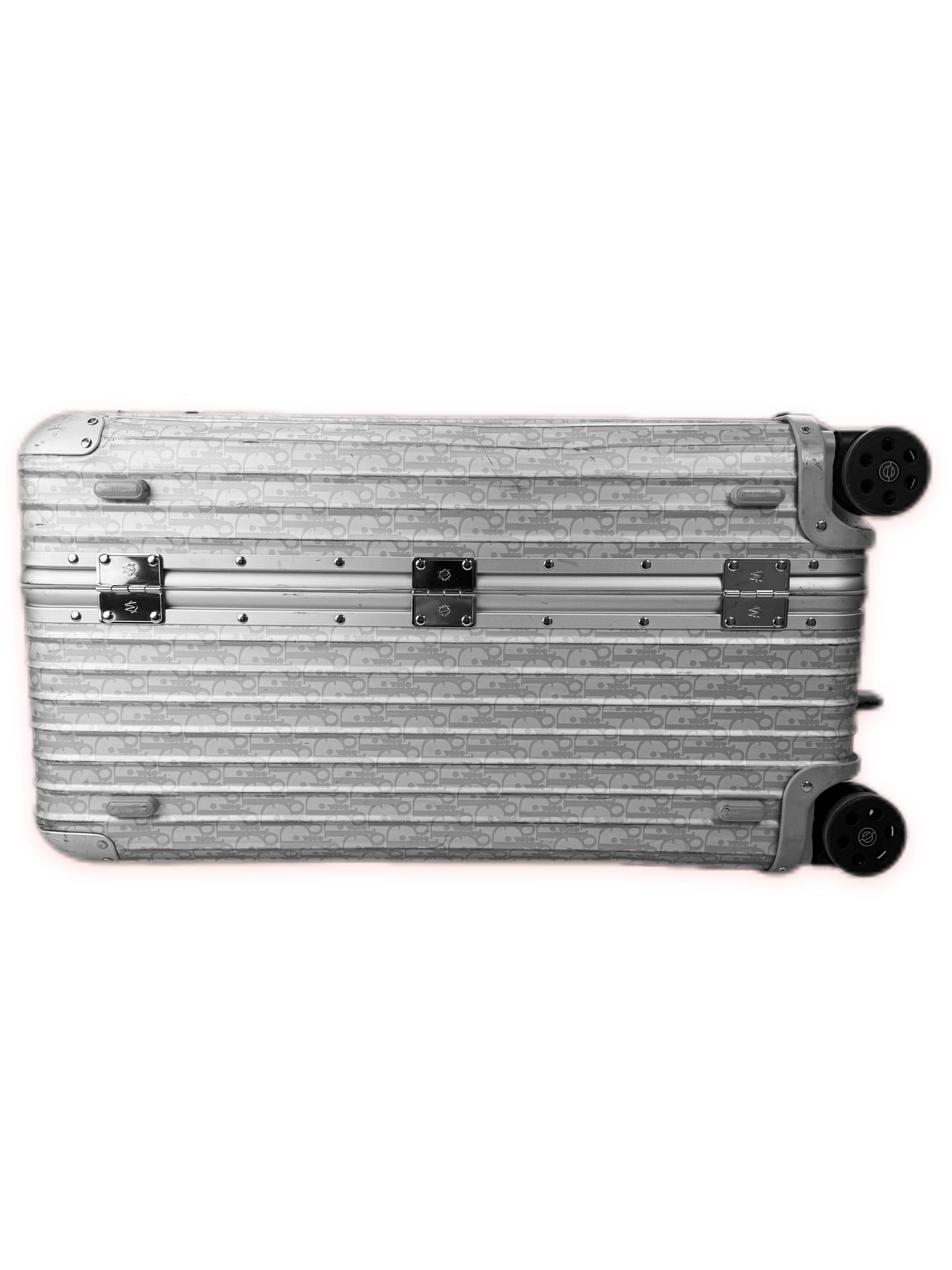 SS20 Dior x Rimowa Large Oblique Monogram 4 Wheel Aluminum Suitcase