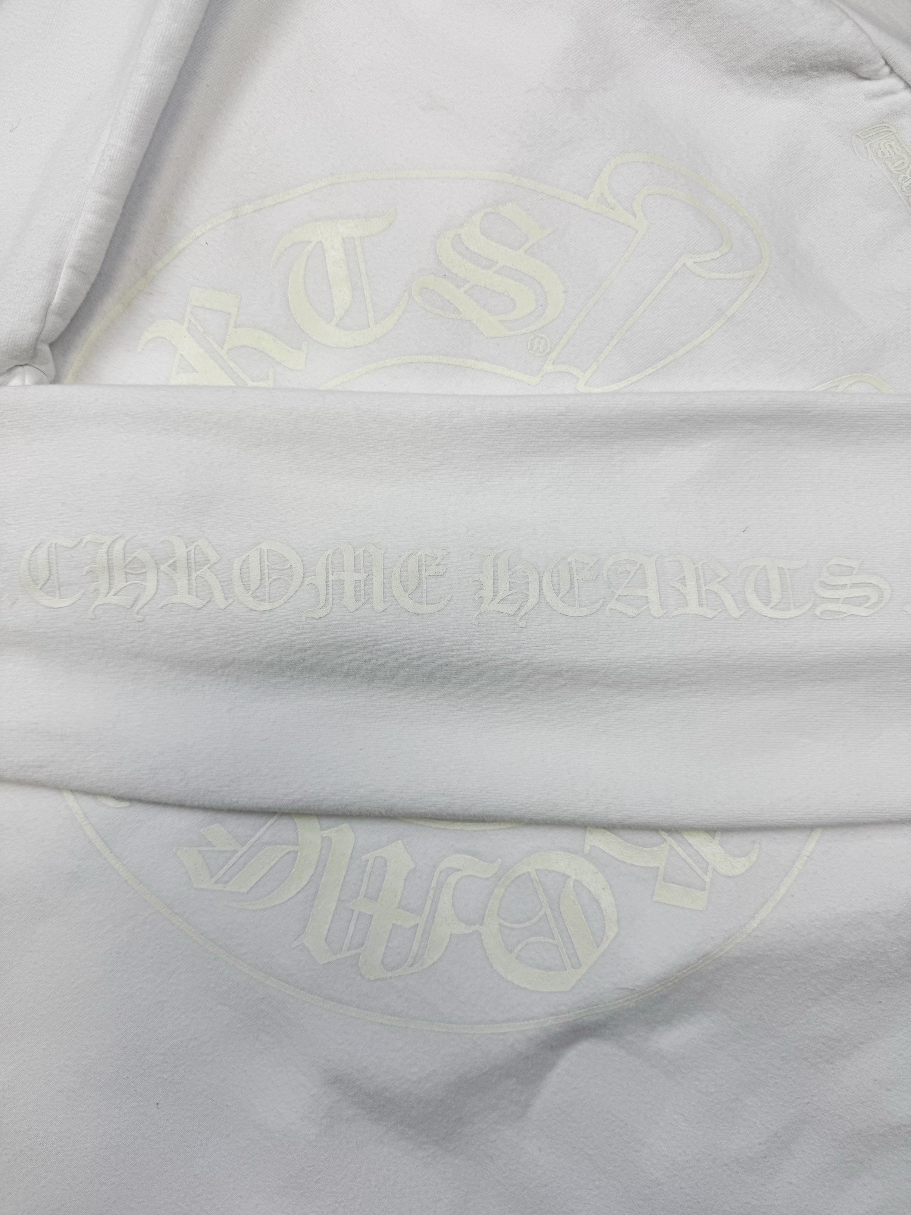 Chrome Hearts Glow in the Dark Dagger Zip Horseshoe Hoodie