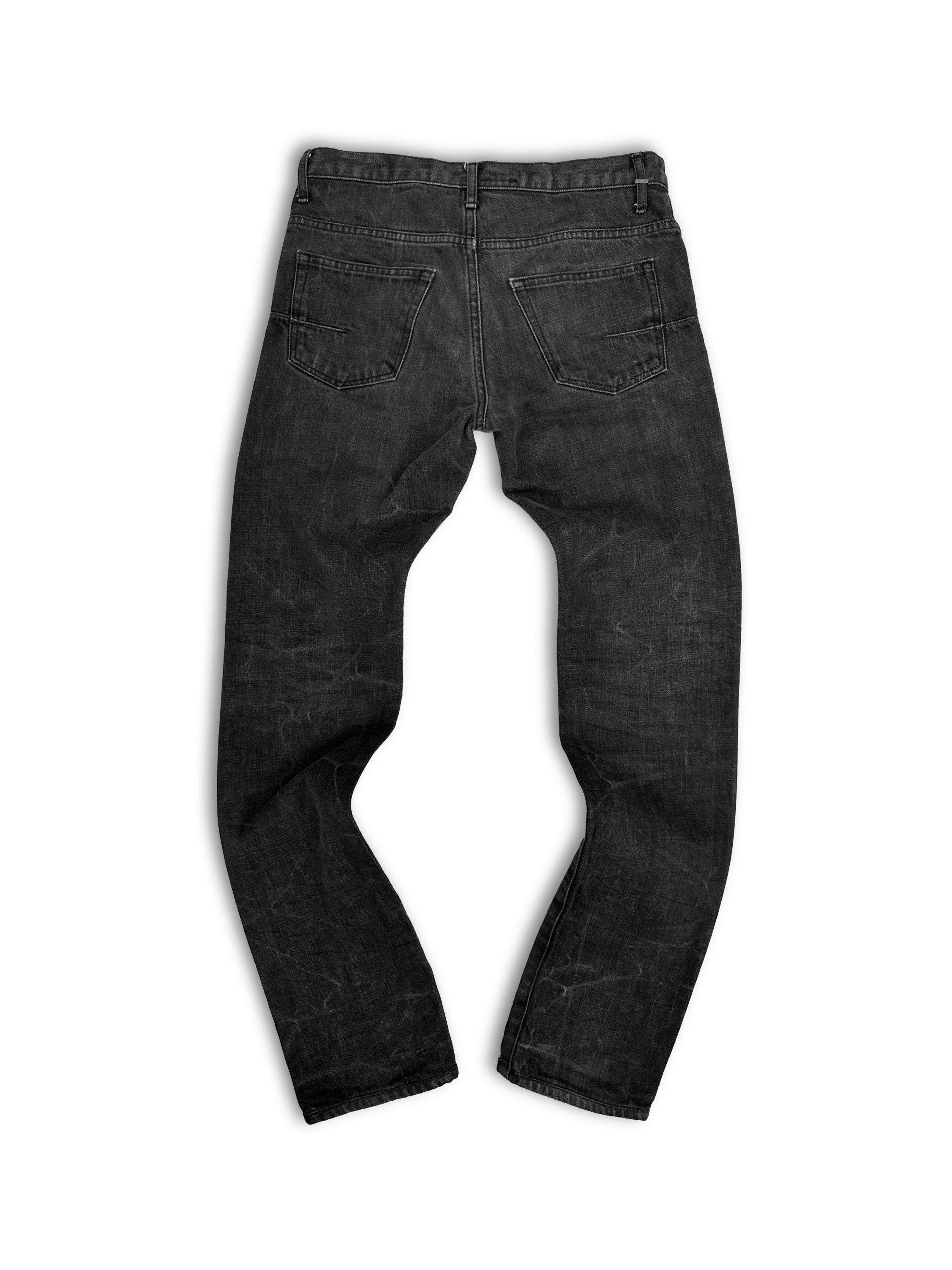 00s Dior Homme Black Washed Slim Cut Denim
